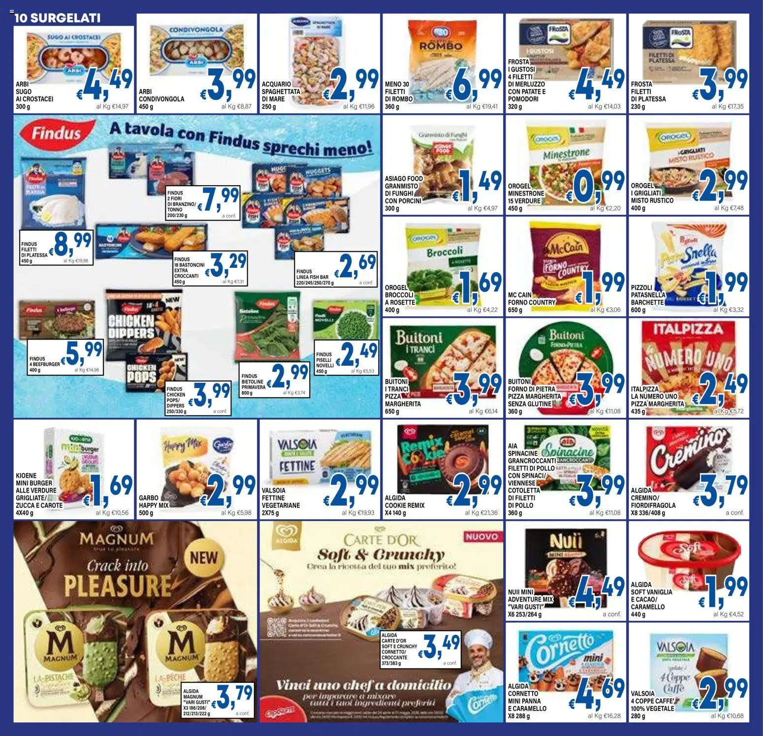 Volantino DEM del 17.04.2026 | Pagina: 10 | Prodotti: Cornetto, Verdure, Tonno, Sugo
