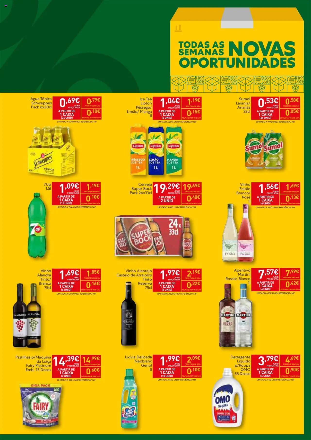 Recheio folheto Madeira │ válido de 19.08.2025 | Página: 3 | Produtos: Super bock, Detergente, Caixa, Vinho