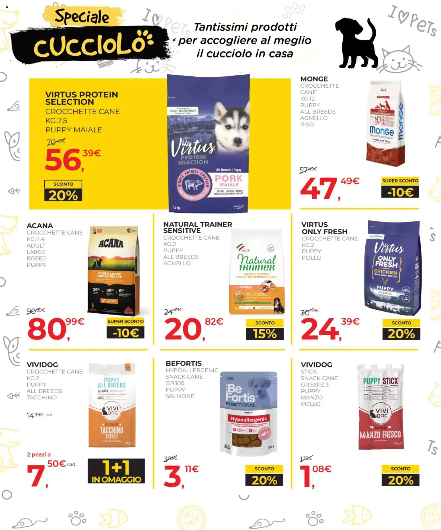 Volantino Arcaplanet del 19.01.2026 | Pagina: 20 | Prodotti: Pollo, Maiale, Tacchino, Agnello