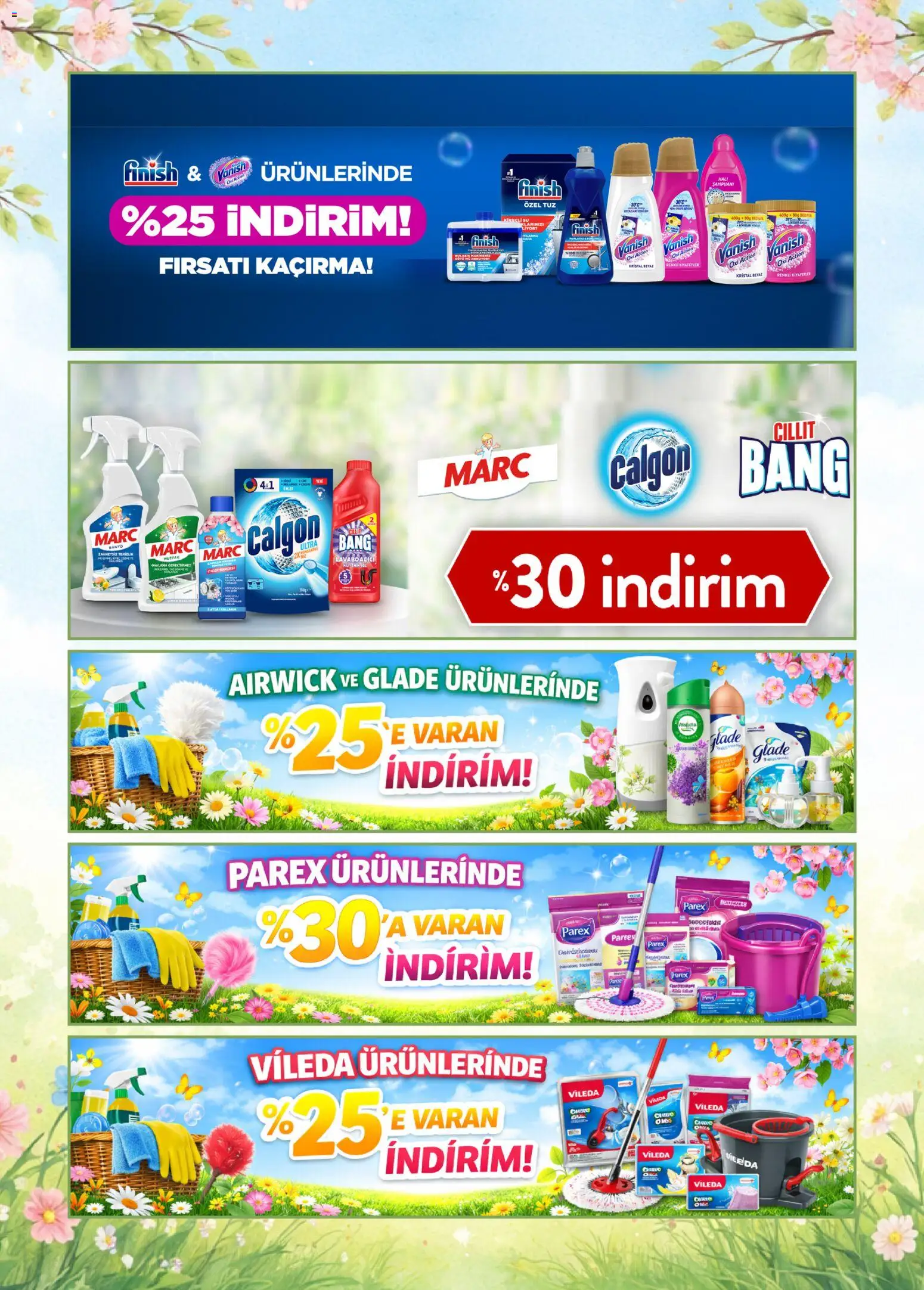 Kim Market - Bahar ınsert - 10.04.2026 tarihinden itibaren geçerlidir | Sayfa: 3 | Ürünler: Parlatıcı, Su, Tuz