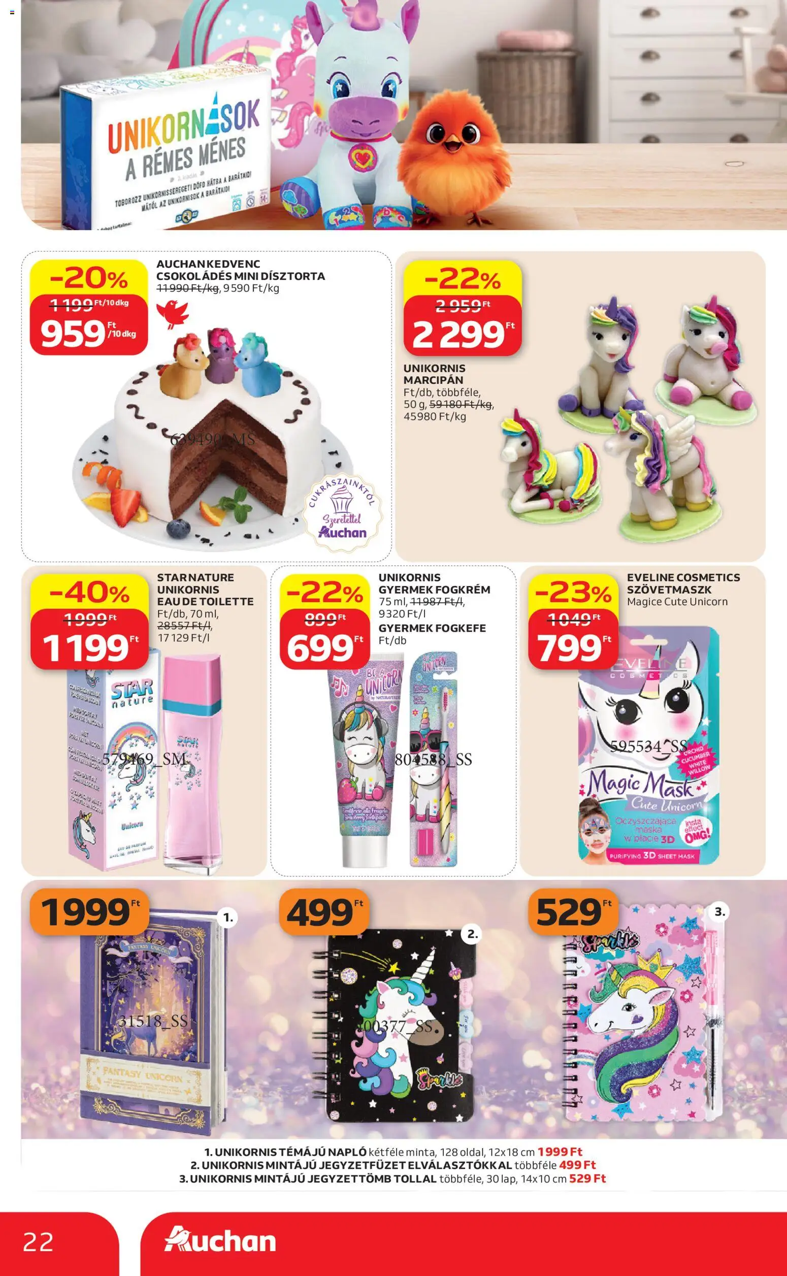 Auchan akciós ujság - amely érvényes a következő dátumtól: 09.04.2026 | Oldal: 22 | Termékek: Marcipan, Fogkrém, Fogkefe