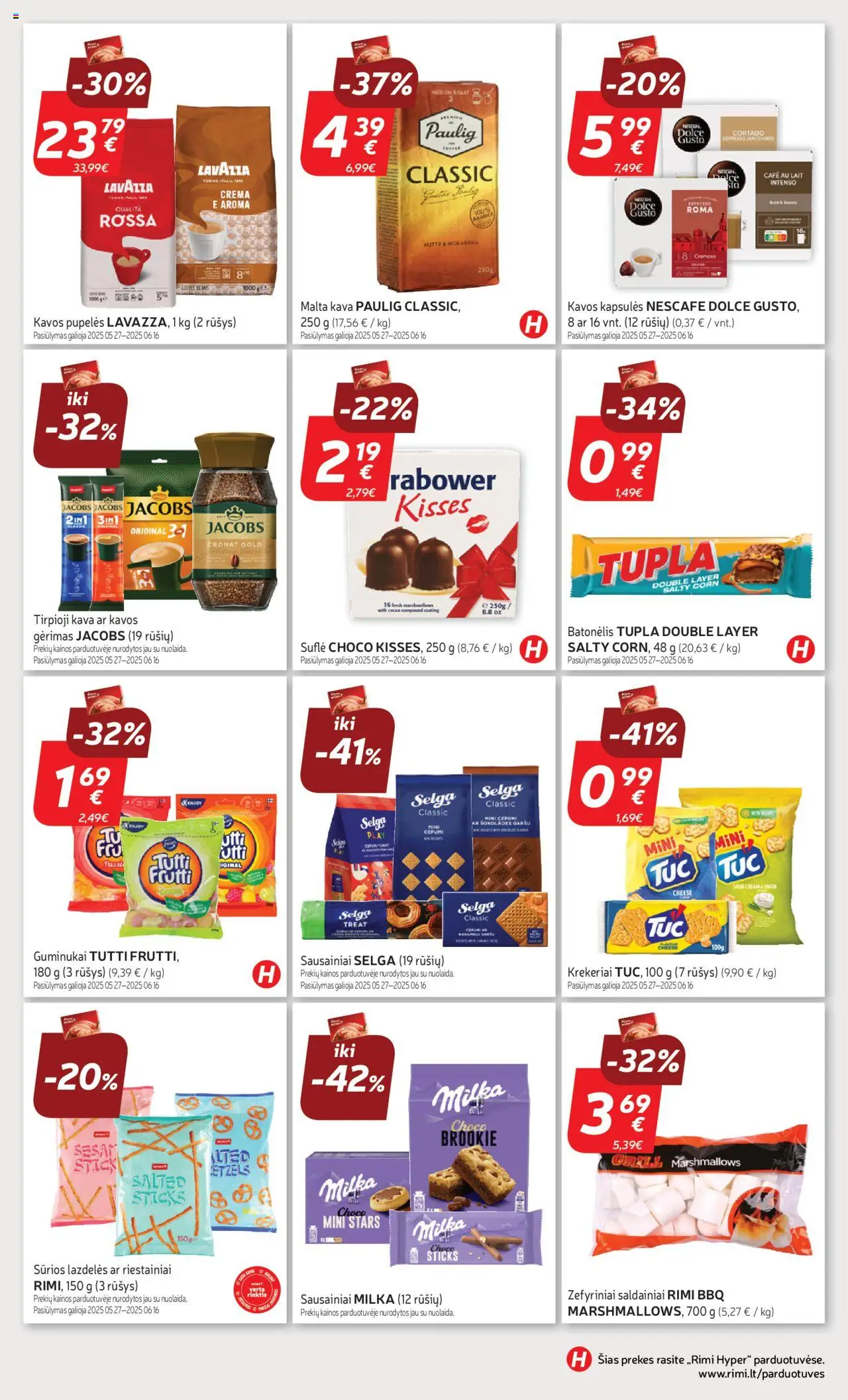 Rimi leidinys│galioja nuo 03.06.2025 | Puslapis: 25 | Prekių: Sausainiai, Kava, Guminukai, Saldainiai