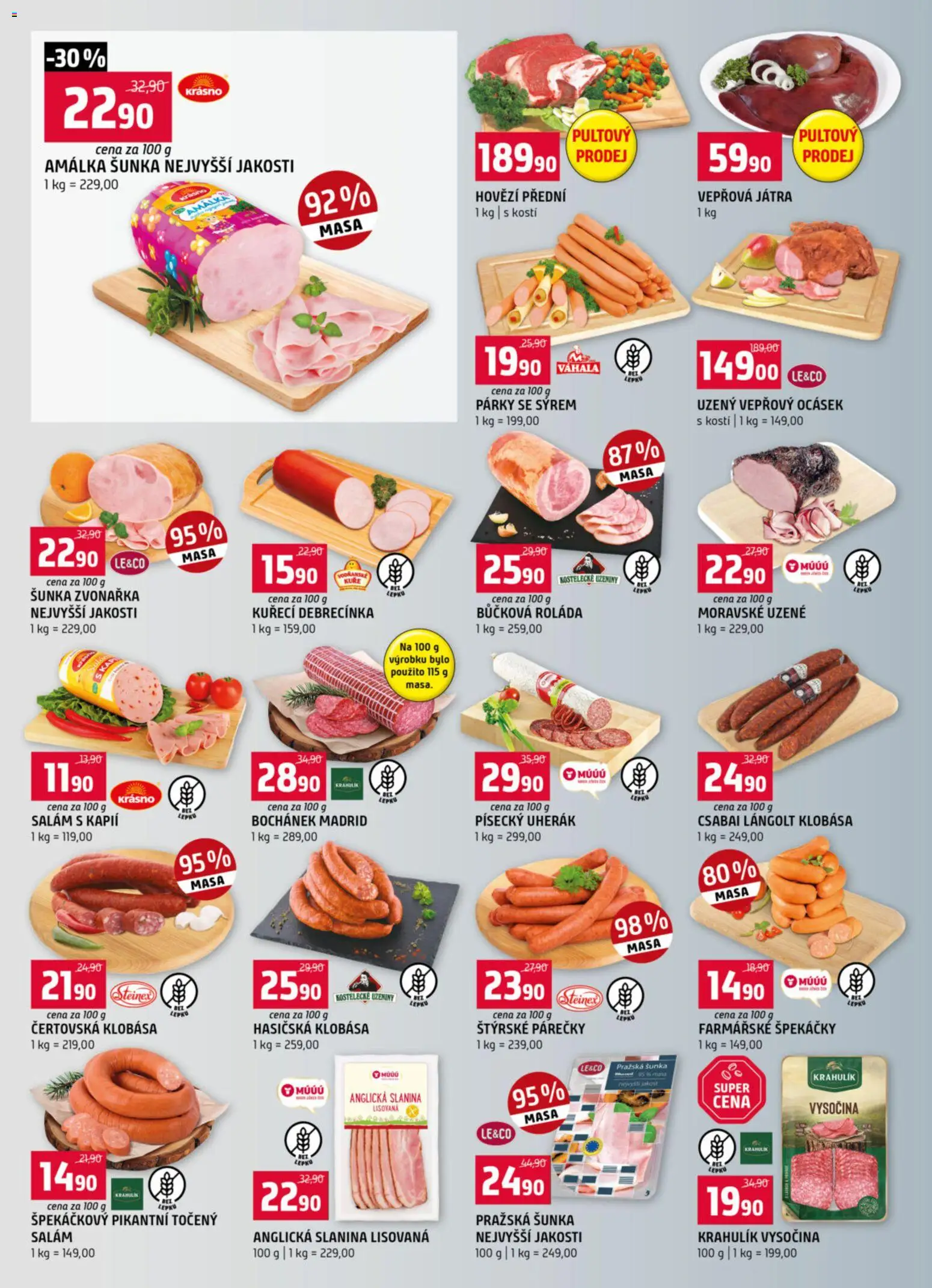 Terno leták - Blatná, Strakonice od 07.01.2026 | Strana: 2 | Produkty: Uherák, Klobása, Vepřová játra, Uzeniny