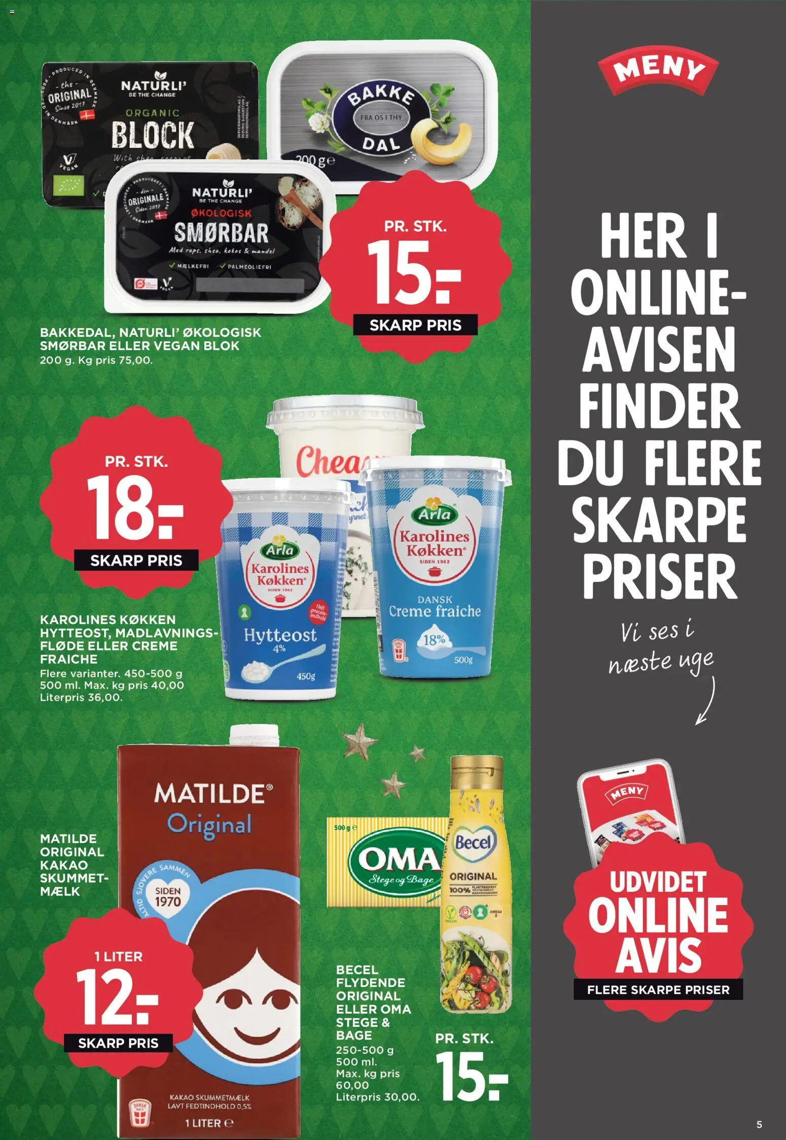 Meny tilbudsavis – gyldig fra 14.11.2025 | Side: 7 | Produkter: Mælk, Creme fraiche, Hytteost, Kakao