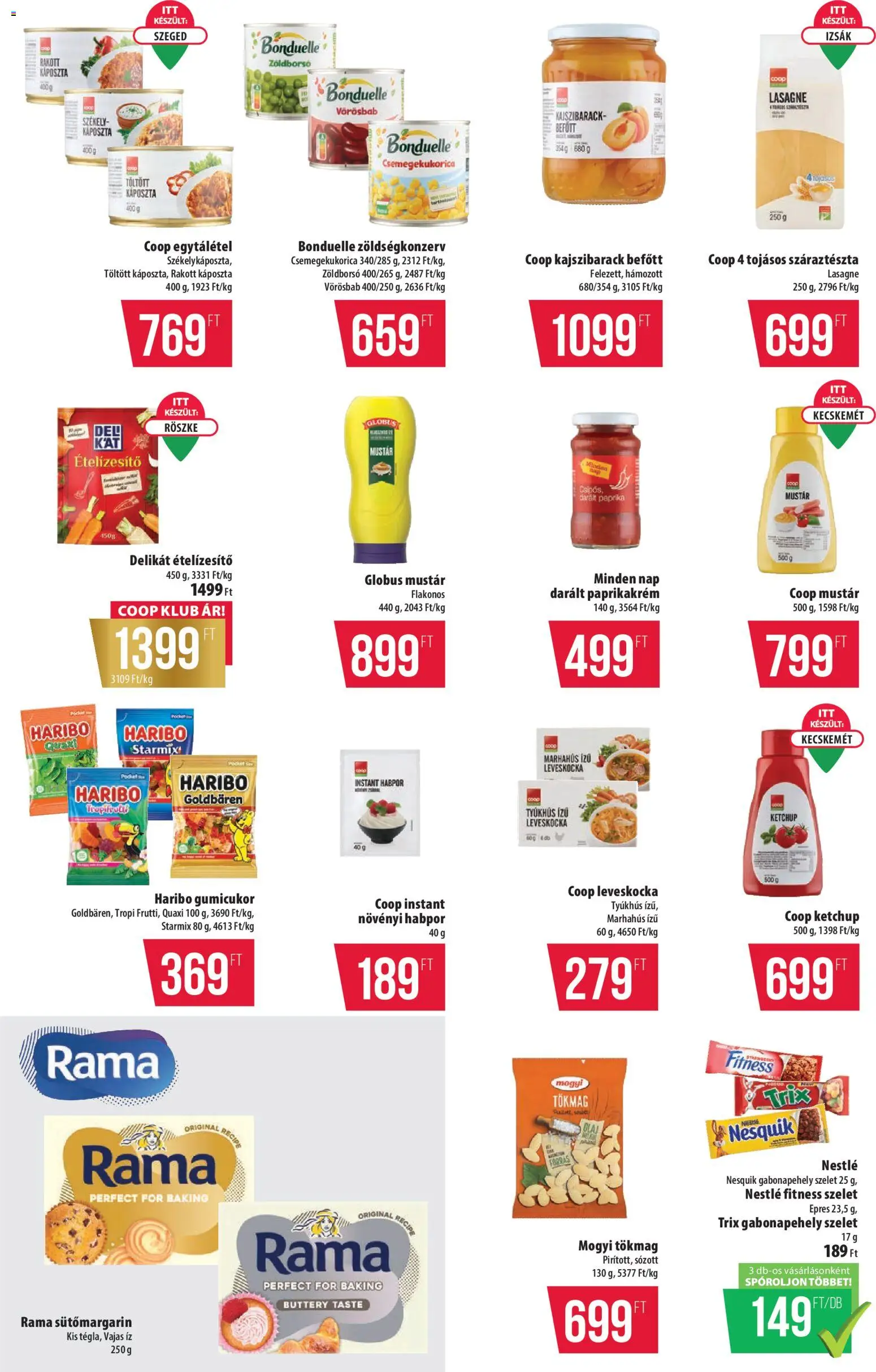 COOP akciós ujság - amely érvényes a következő dátumtól: 05.02.2026 | Oldal: 6 | Termékek: Rama, Marhahús, Lasagne, Száraztészta