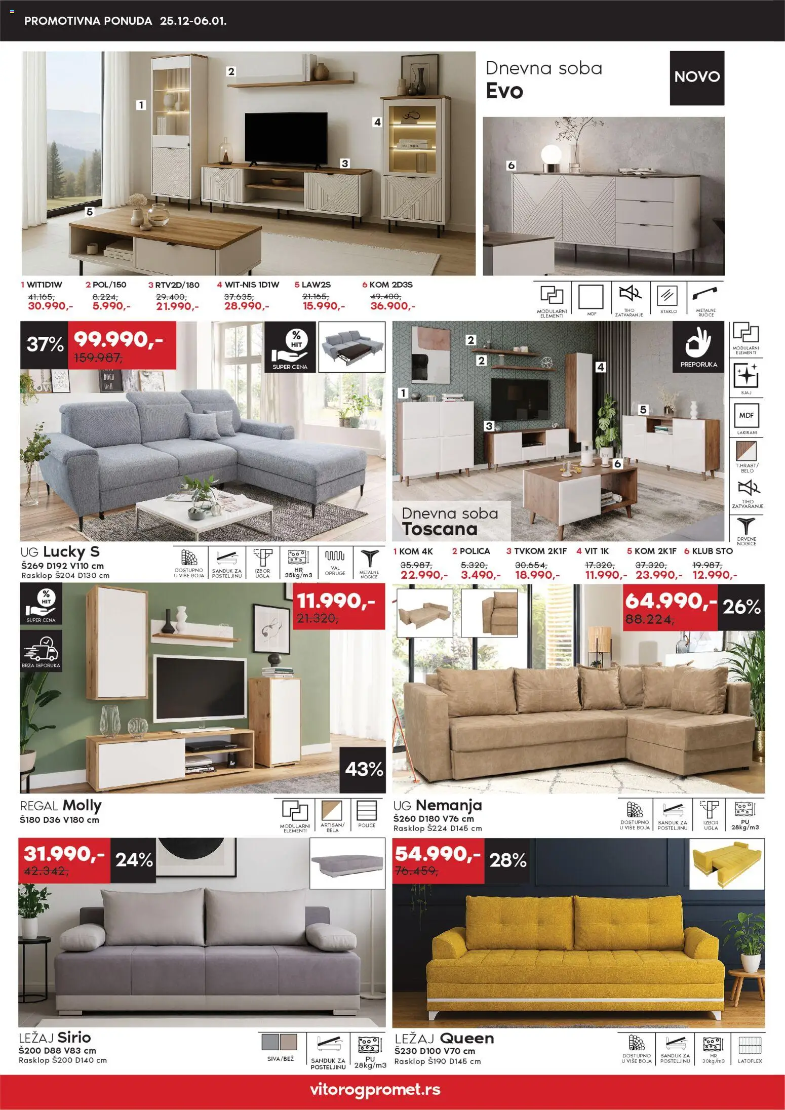 Vitorog katalog - važi od 25.12.2025 | Strana: 2 | Proizvode: Polica, Sto