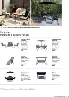 Preview of B&Q - Outdoor living valid from 23.02.2026 | Page: 79 | Products: Chair, Coffee
