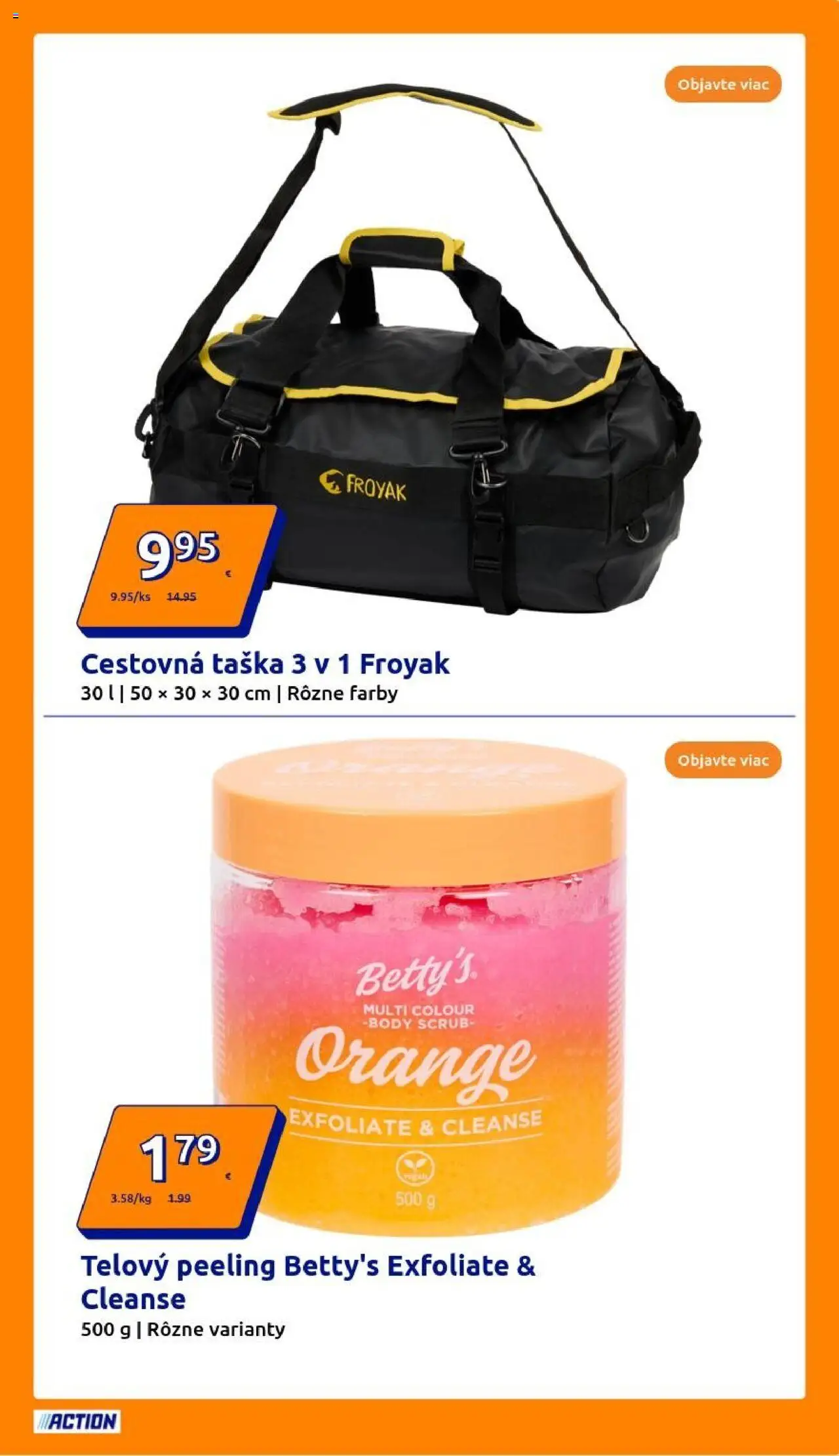 Action leták │ platný od 16.07.2025 | Strana: 25 | Produkty: Peeling, Cestovná taška, Taška