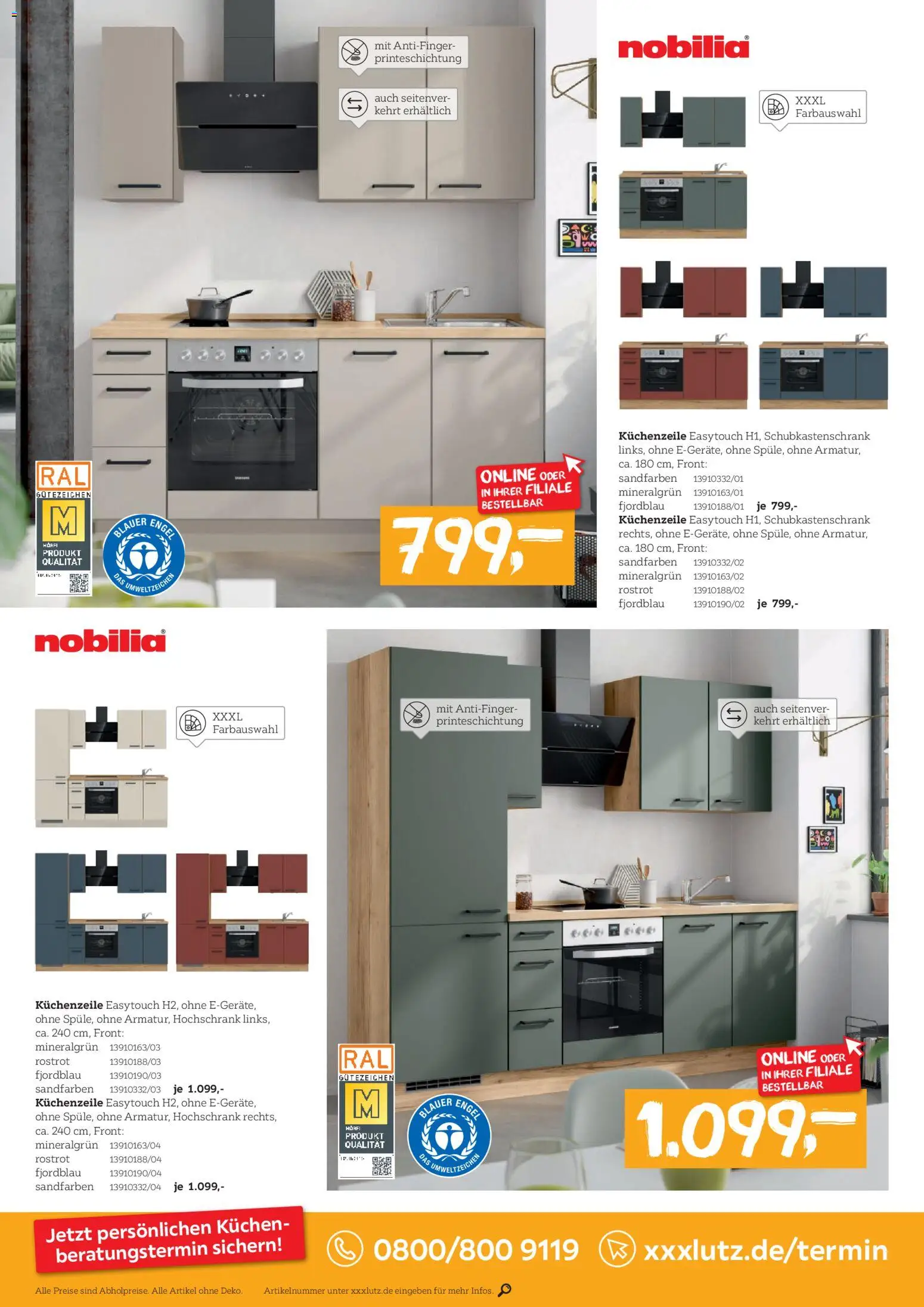 XXXL Lutz Küchen-Preishits – gültig ab 16.11.2025 | Seite: 2 | Produkte: Küchenzeile, Hochschrank, Kuchen