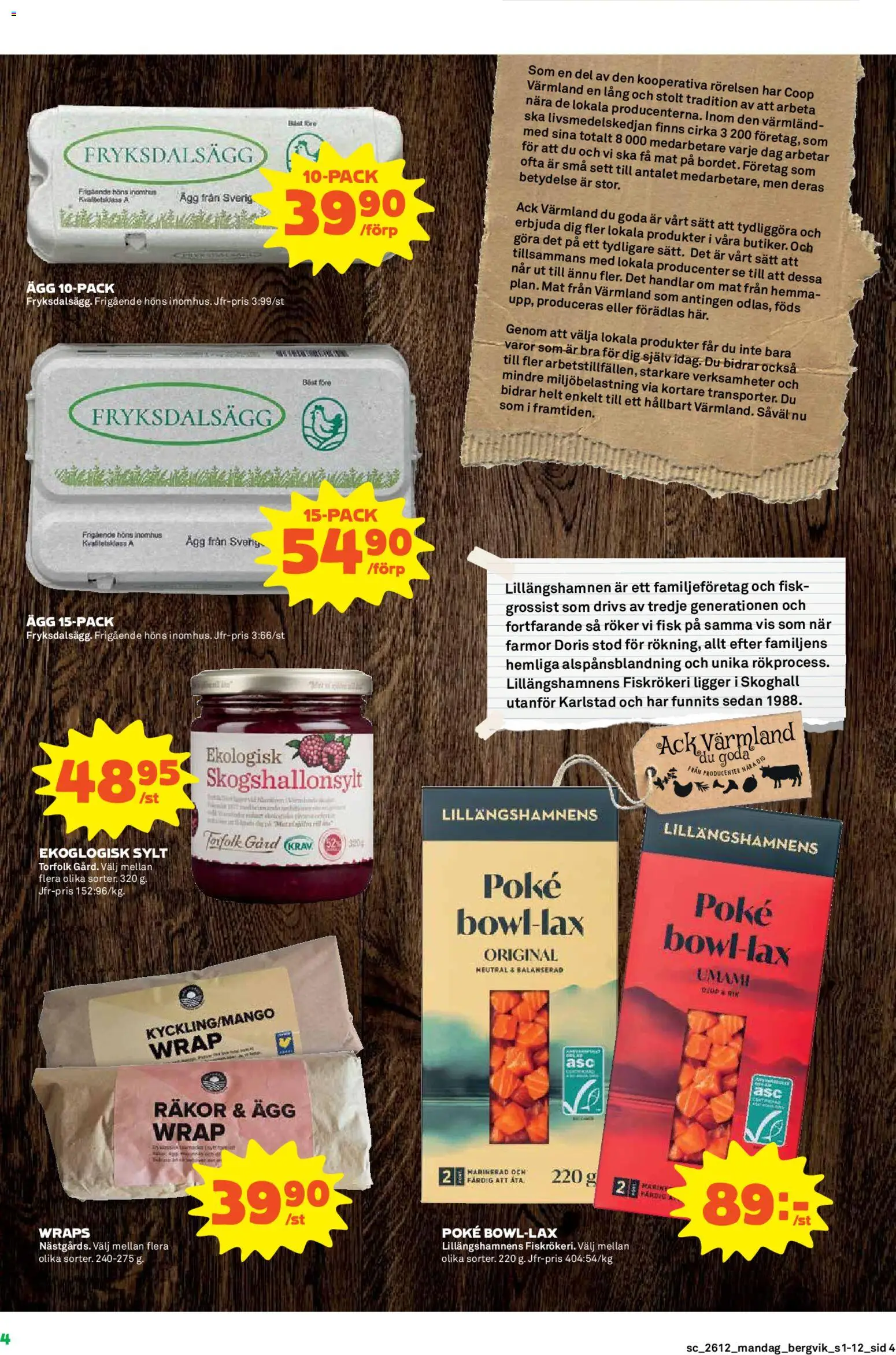 Stora Coop reklamblad aktuell från 16.03.2026 | Sida: 4 | Produkter: Räkor, Ägg