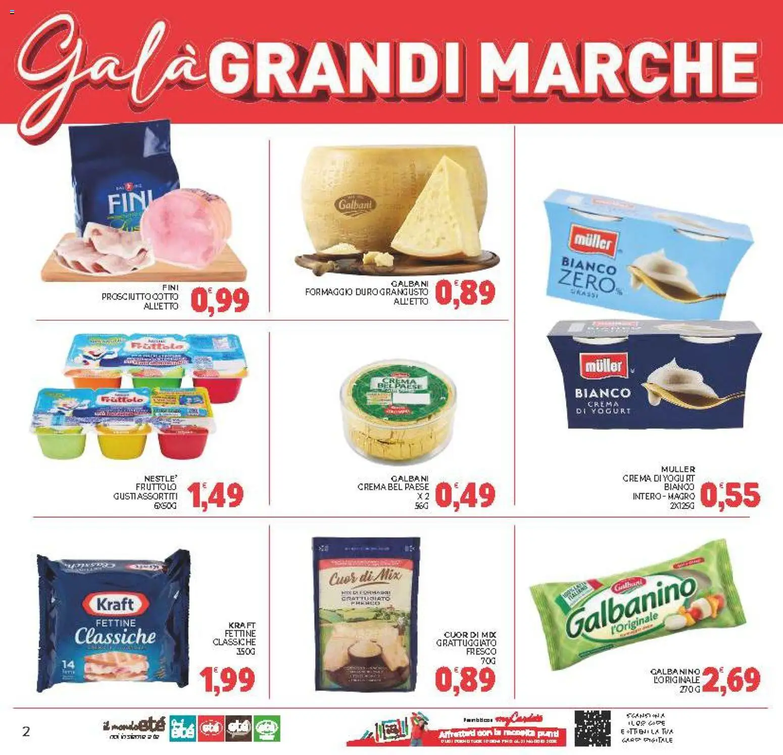 Volantino Eté del 29.04.2026 | Pagina: 2 | Prodotti: Crema, Yogurt, Formaggio, Prosciutto