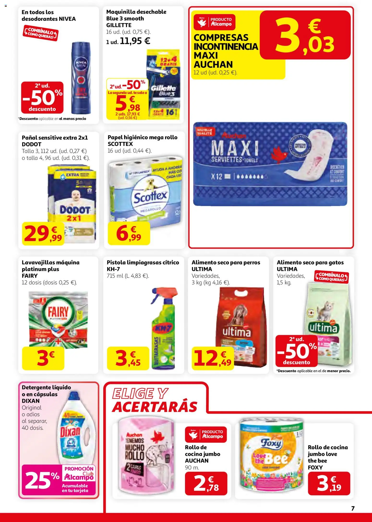 Alcampo - SM Madrid │ válido desde el 29.01.2026 | Página: 7 | Productos: Té, Detergente líquido, Cocina, Γλυφιτζούρι