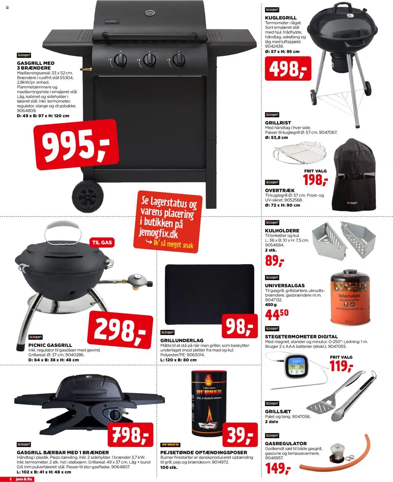 Jem & fix Tilbudsavis gyldig fra 29.06.2025 | Side: 8 | Produkter: Batterier, Termometer, Søm, Måtte