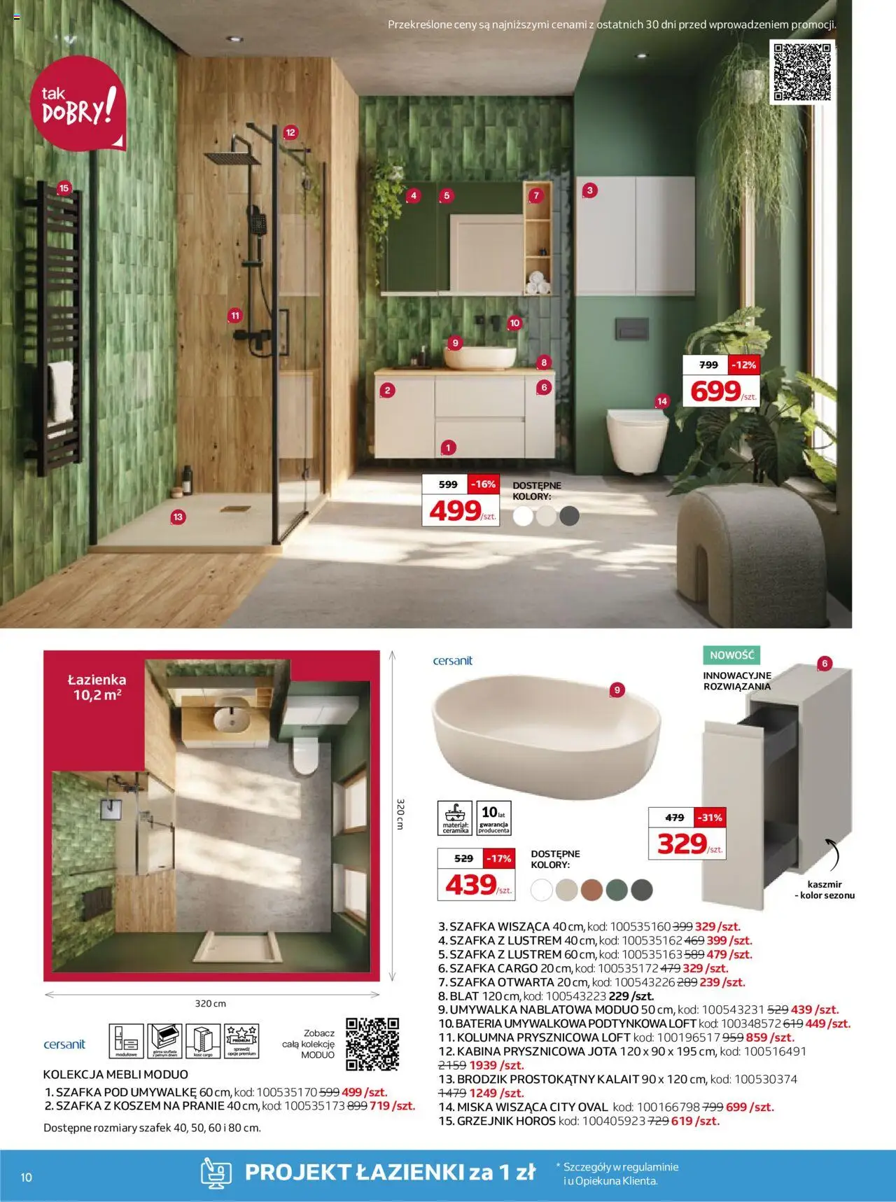 Komfort Gazetka od 11.08.2025 | Strona: 10 | Produkty: Umywalka, Bateria
