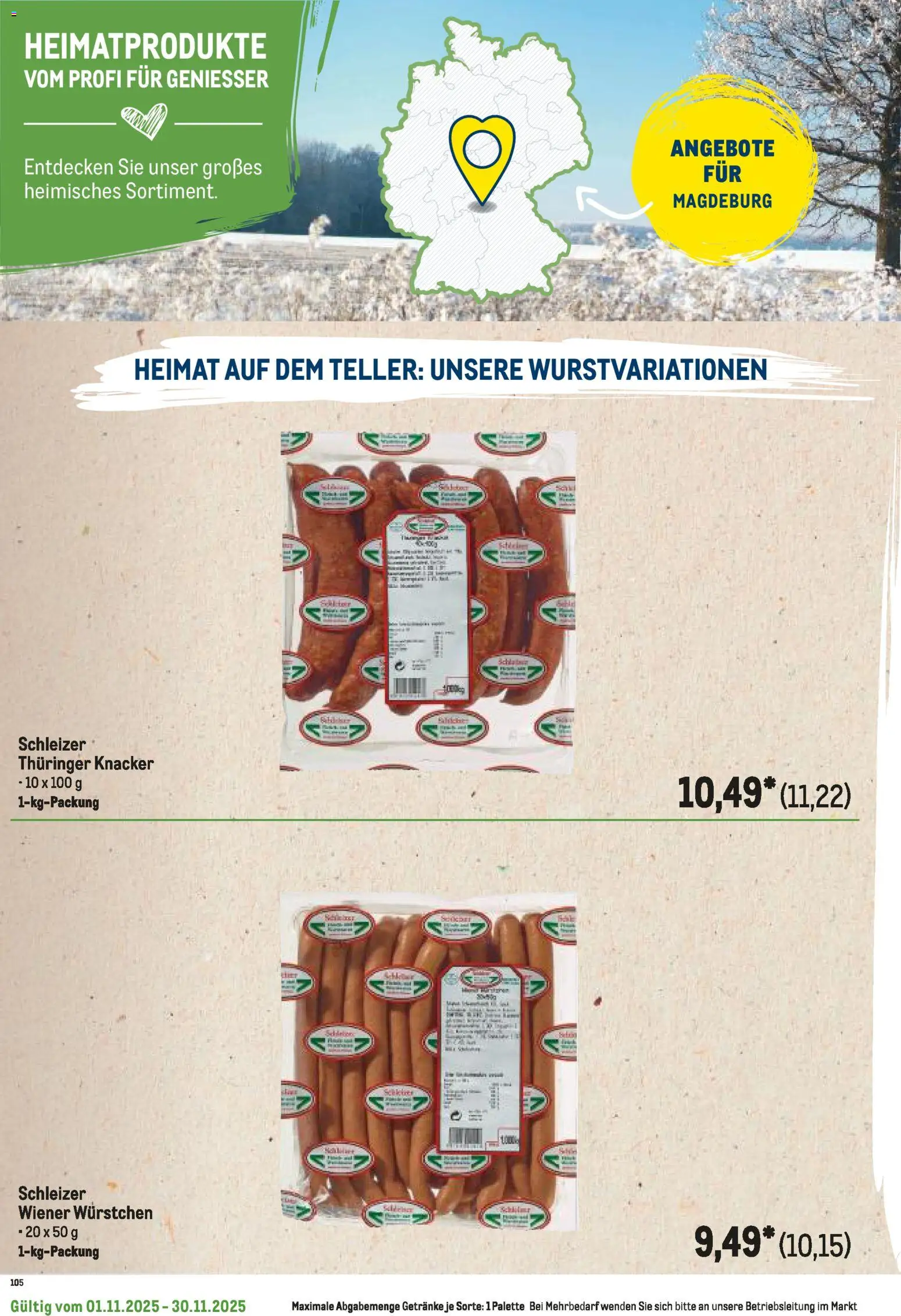 Metro Regionaler Flyer – gültig ab 01.11.2025 | Seite: 96 | Produkte: Wiener wurstchen