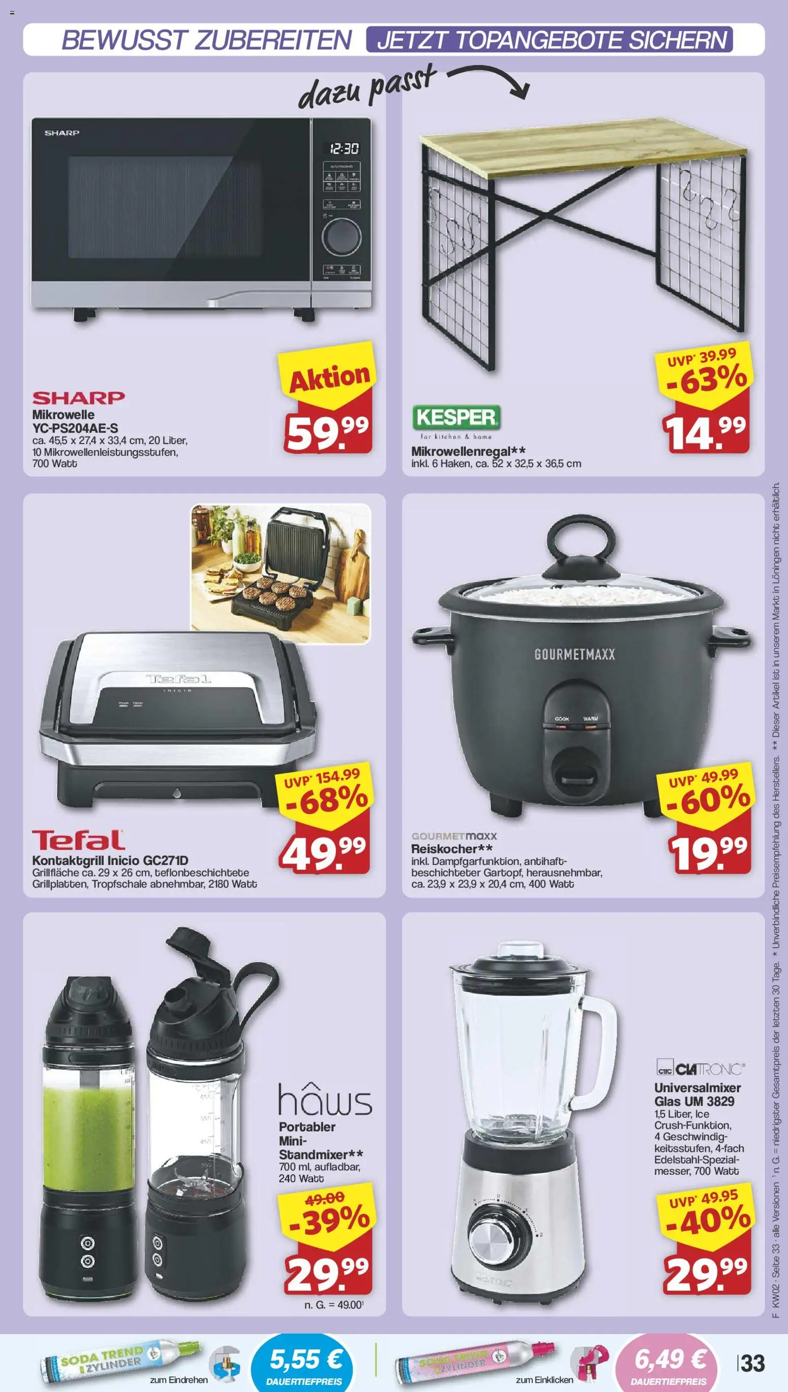 Famila Nordwest Prospekt 	 – gültig ab 05.01.2026 | Seite: 34 | Produkte: Mikrowelle