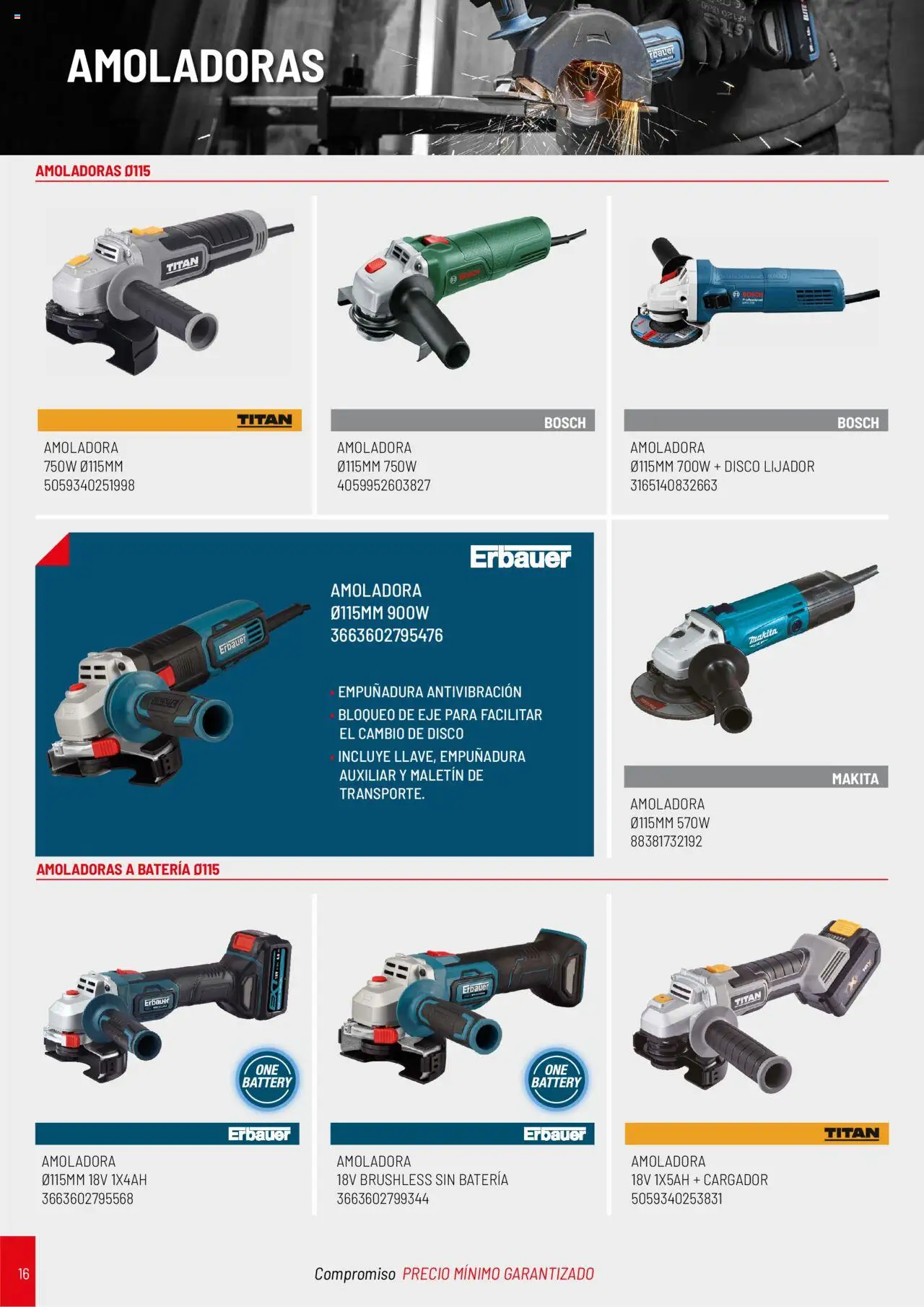 Brico Depôt folleto │ válido desde el 01.04.2025 | Página: 16 | Productos: Disco, Batería