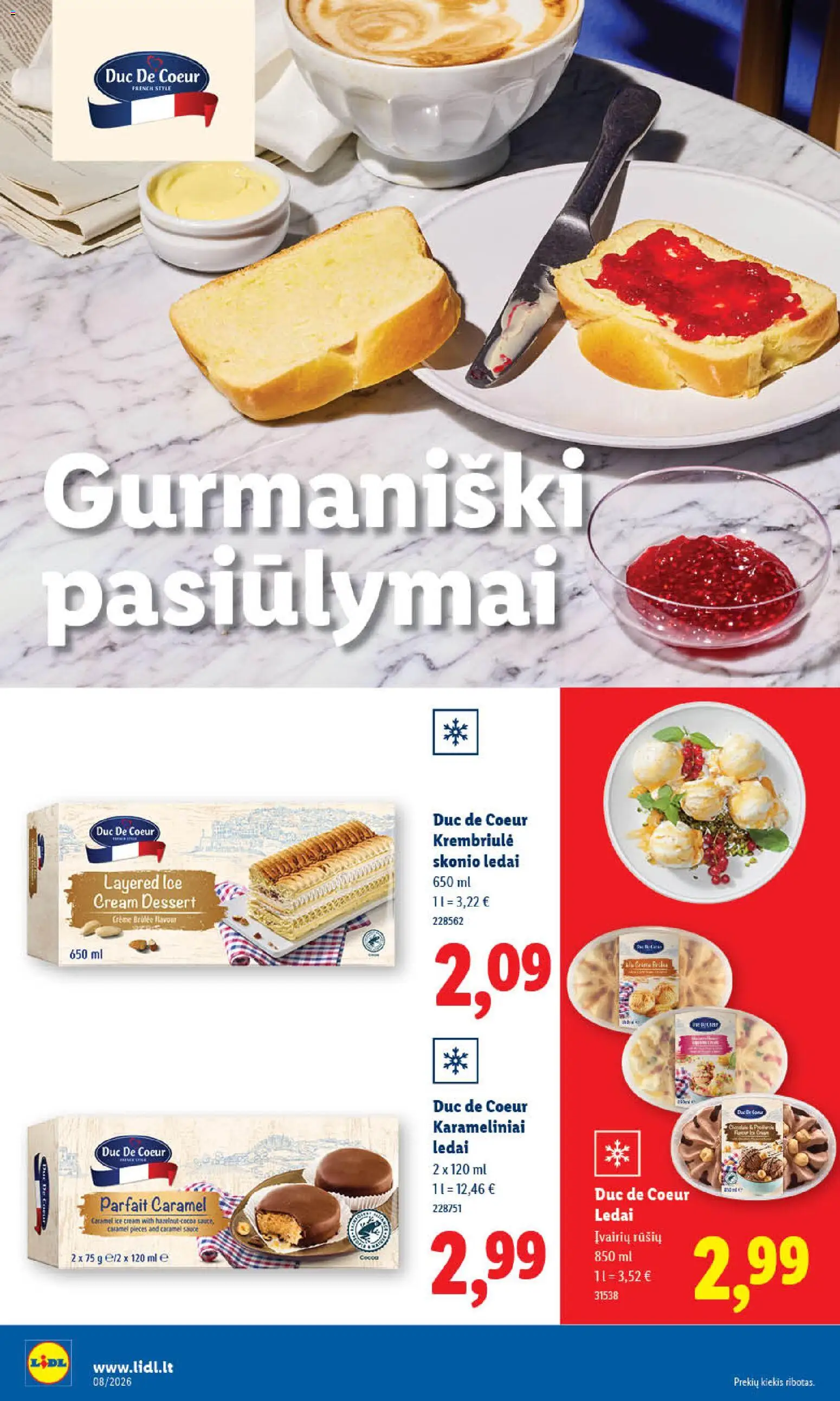 LIDL akcijos nuo 16.02.2026 | Puslapis: 18 | Prekių: Ledai