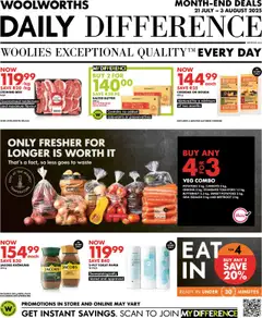 Preview of Woolworths specials valid from 21.07.2025