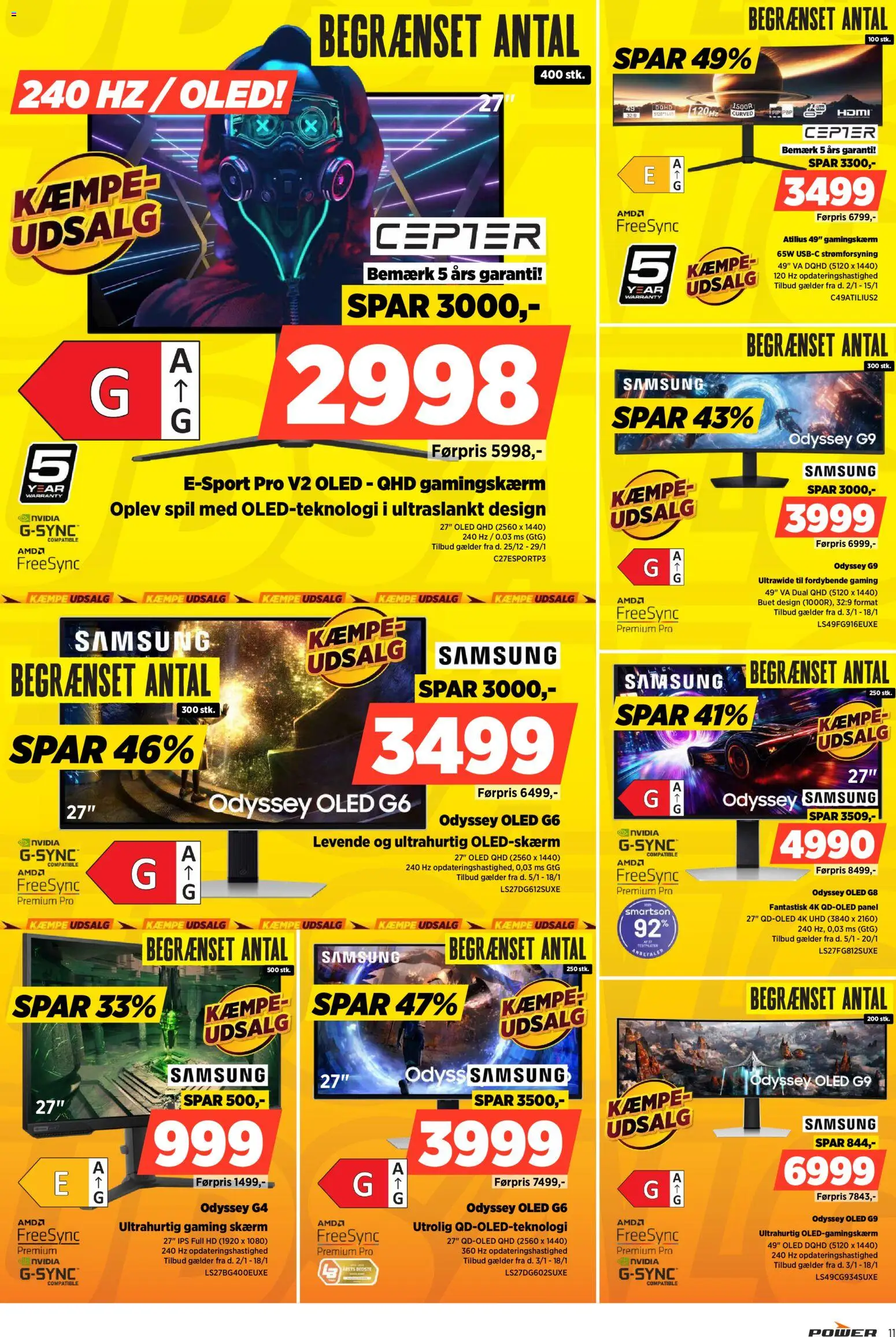 Power tilbudsavis – gyldig fra 02.01.2026 | Side: 11 | Produkter: Skærm, Gaming Skærm, Spil