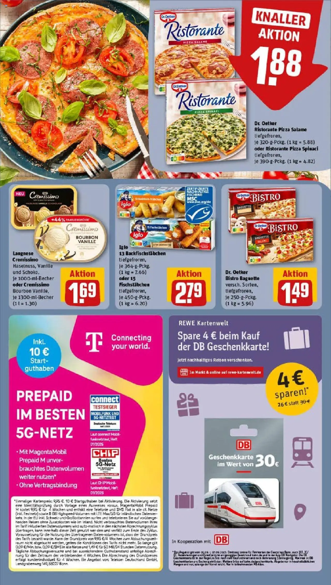 Rewe prospekt Kleinostheim	 – gültig ab 01.09.2025 | Seite: 14 | Produkte: Ristorante, Langnese, Langnese cremissimo, Cremissimo