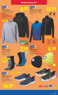 Vista previa CRIVIT Zapatillas deportivas, Fabricación Strobel para mayor flexibilidad. Plantilla extraíble y preformada. 2 modelos. válido desde el 05.01.2026 | Página: 5 | Productos: Chaqueta, Aceite, Zapatillas deportivas, USB