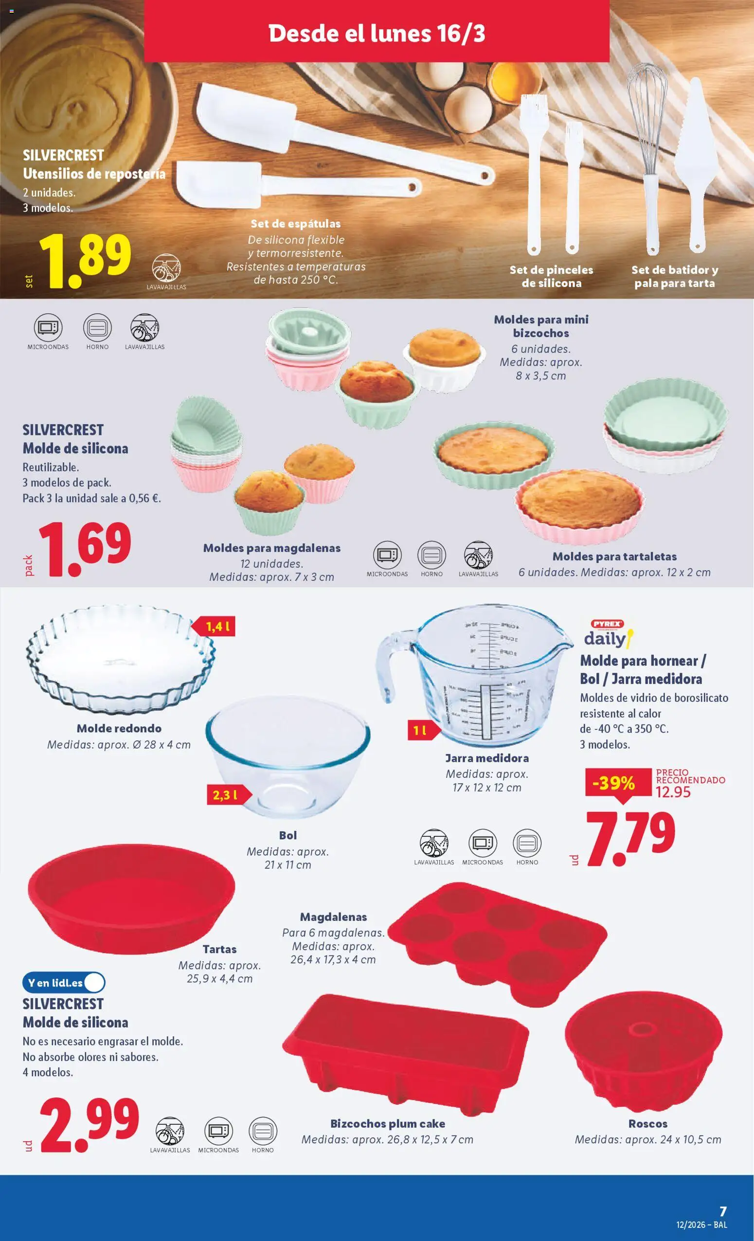 Lidl folleto de bazar │ válido desde el 16.03.2026 | Página: 11 | Productos: Magdalenas, Horno, Lavavajillas