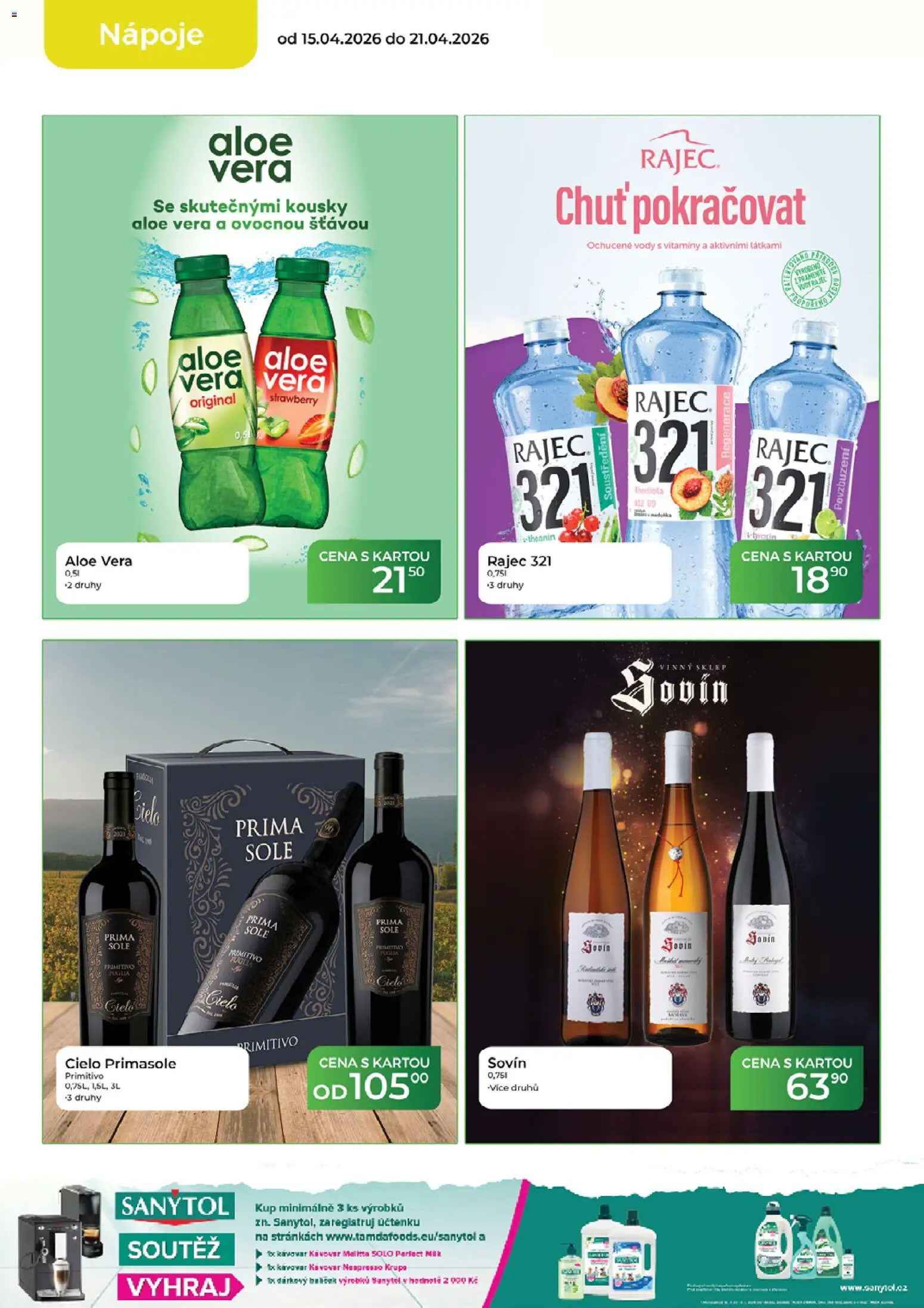 Tamda Foods leták od 15.04.2026 | Strana: 14 | Produkty: Primitivo, Vitamíny, Kávovar, Sanytol