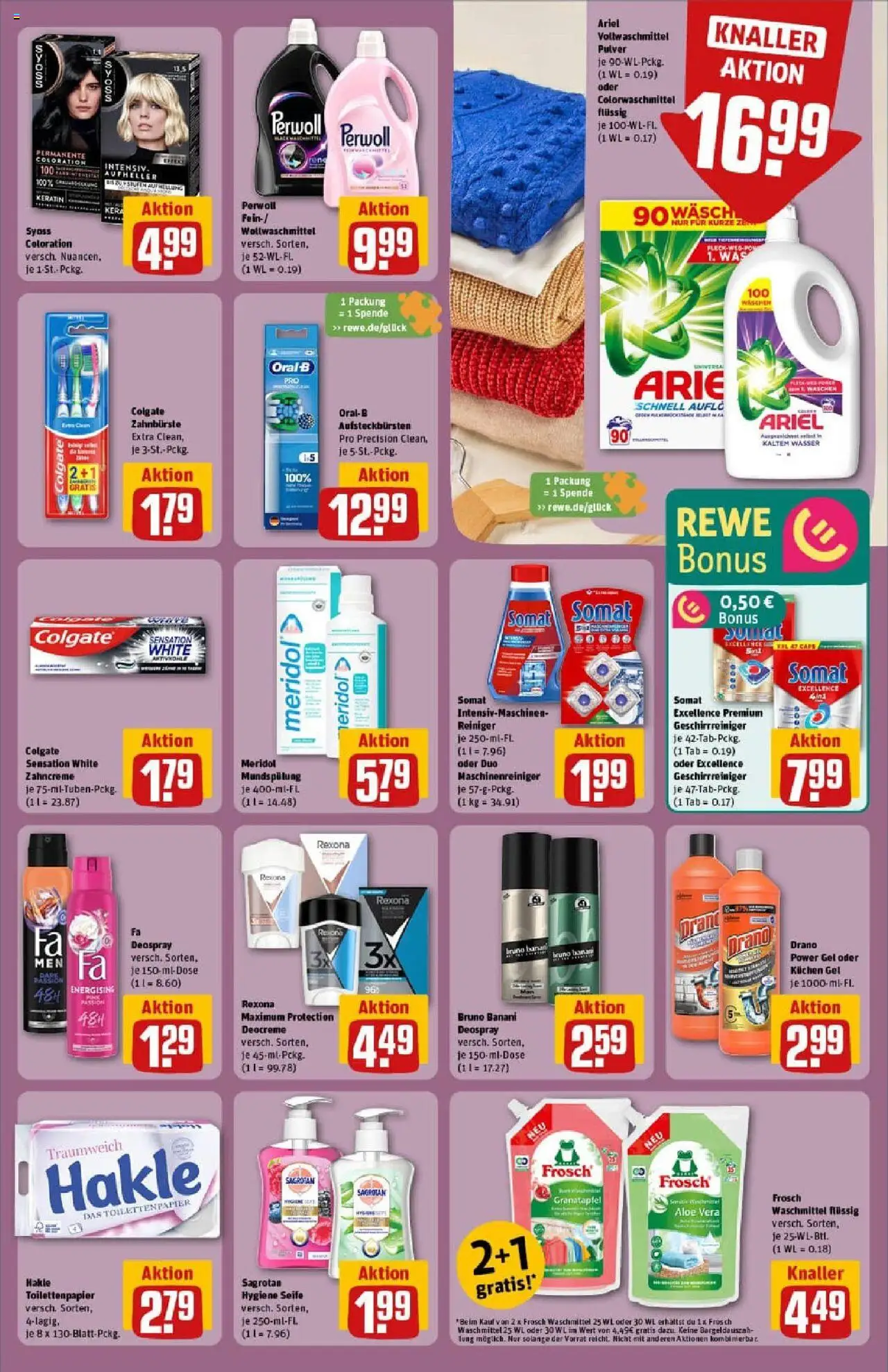 Rewe prospekt Pattensen	 – gültig ab 01.09.2025 | Seite: 31 | Produkte: Granatapfel, Ariel, Perwoll, Wasser