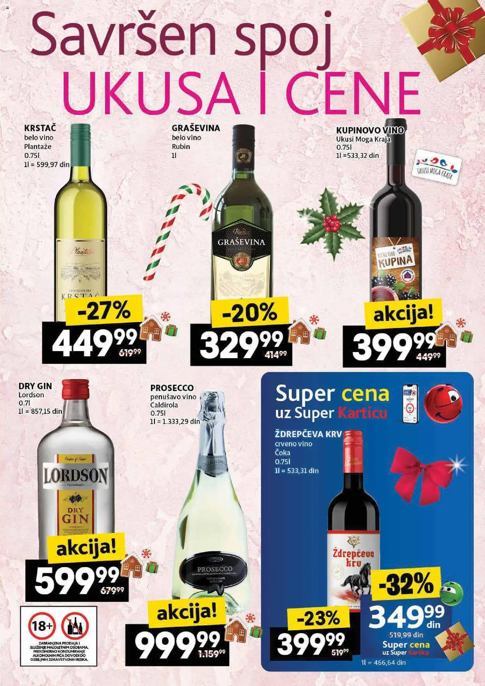 Roda katalog - važi od 08.01.2026 | Strana: 25 | Proizvode: Kupina, Dry gin, Graševina, Belo vino