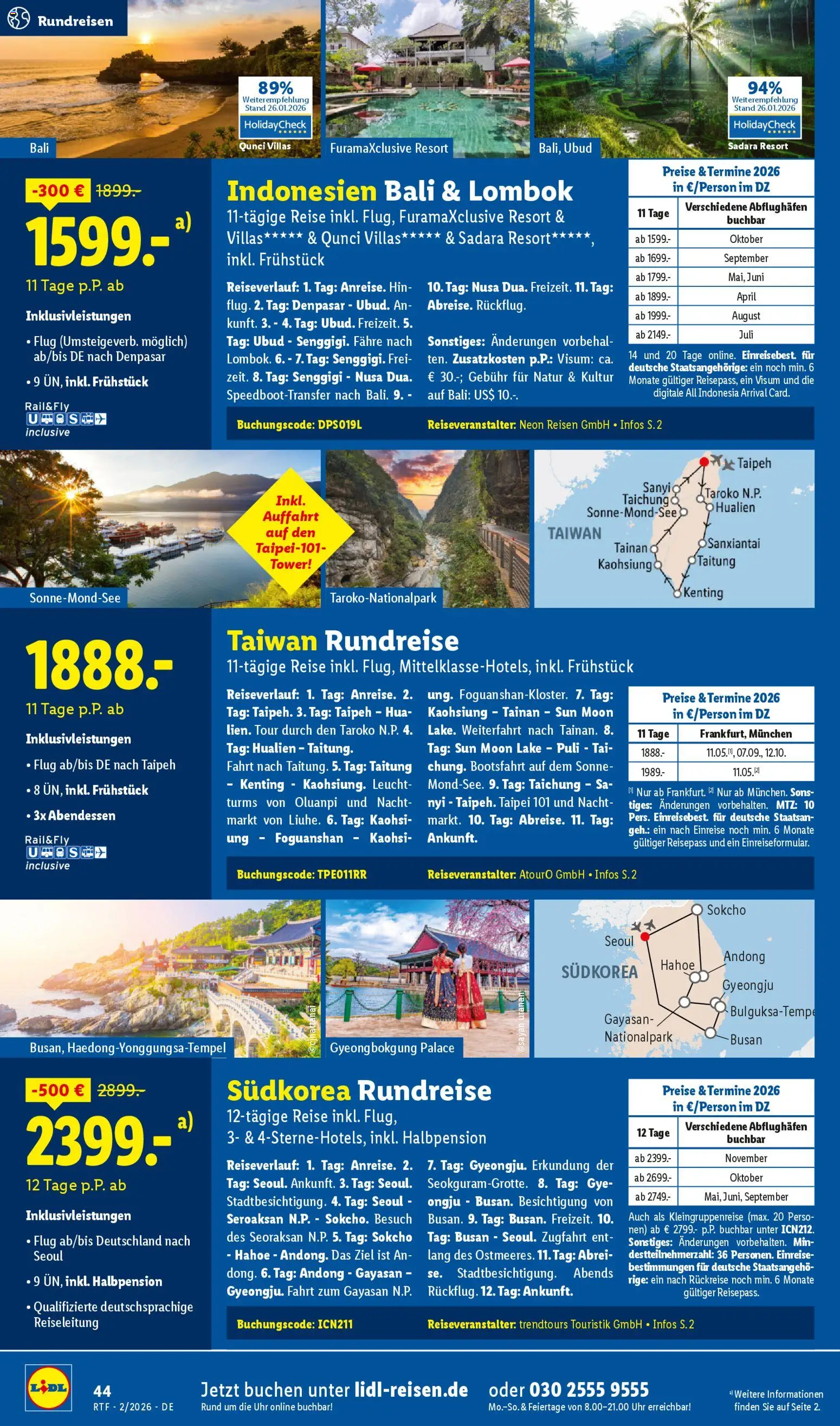 Lidl Reisen Prospekt 	 – gültig ab 14.02.2026 | Seite: 44 | Produkte: Uhr