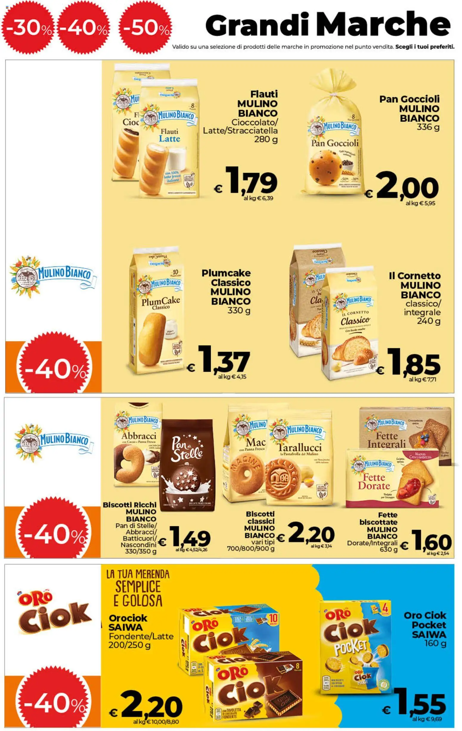 Volantino COOP del 13.02.2026 | Pagina: 7 | Prodotti: Cornetto, Biscotti, Latte, Plumcake