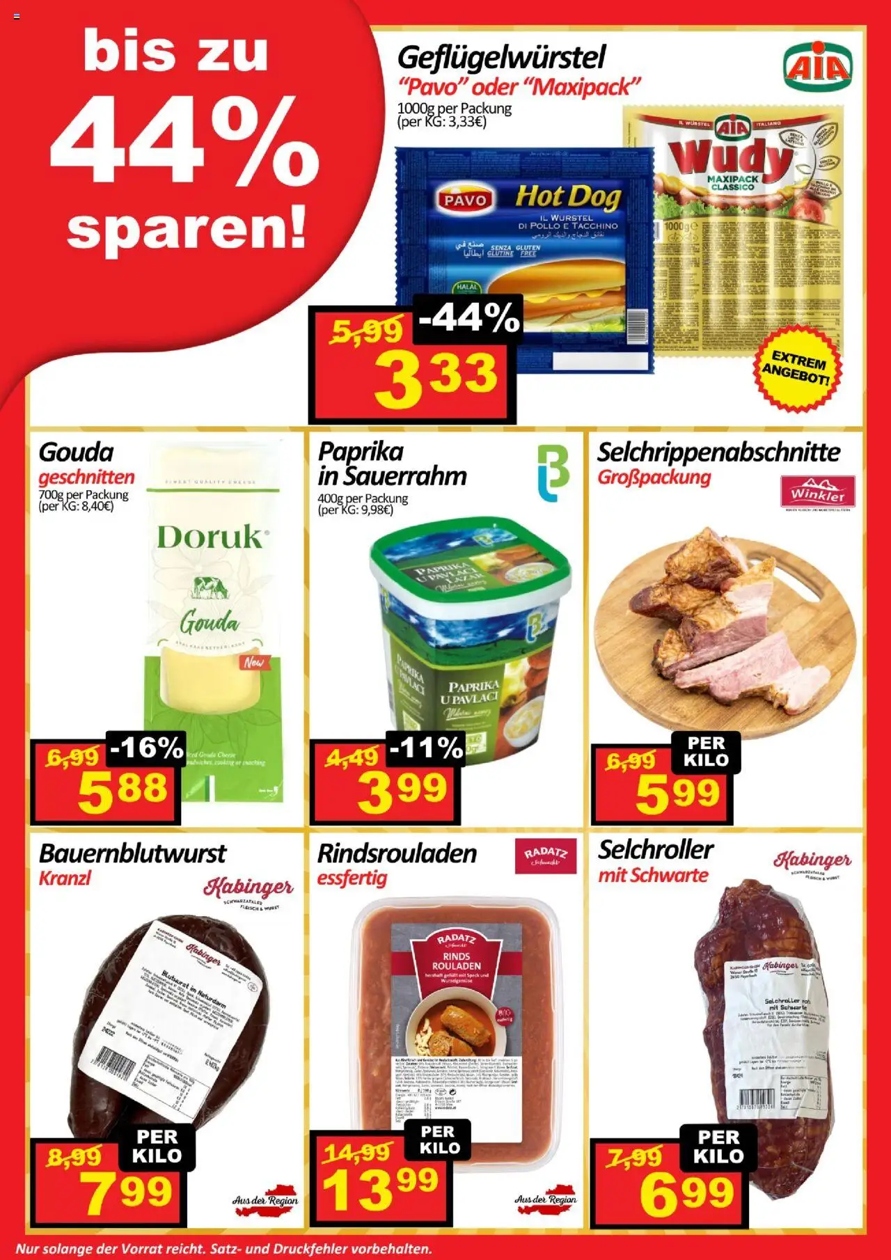 Wurstico Abholmarkt Flugblatt gültig ab 09.10.2025 | Seite: 2 | Produkte: Wurst, Sauerrahm