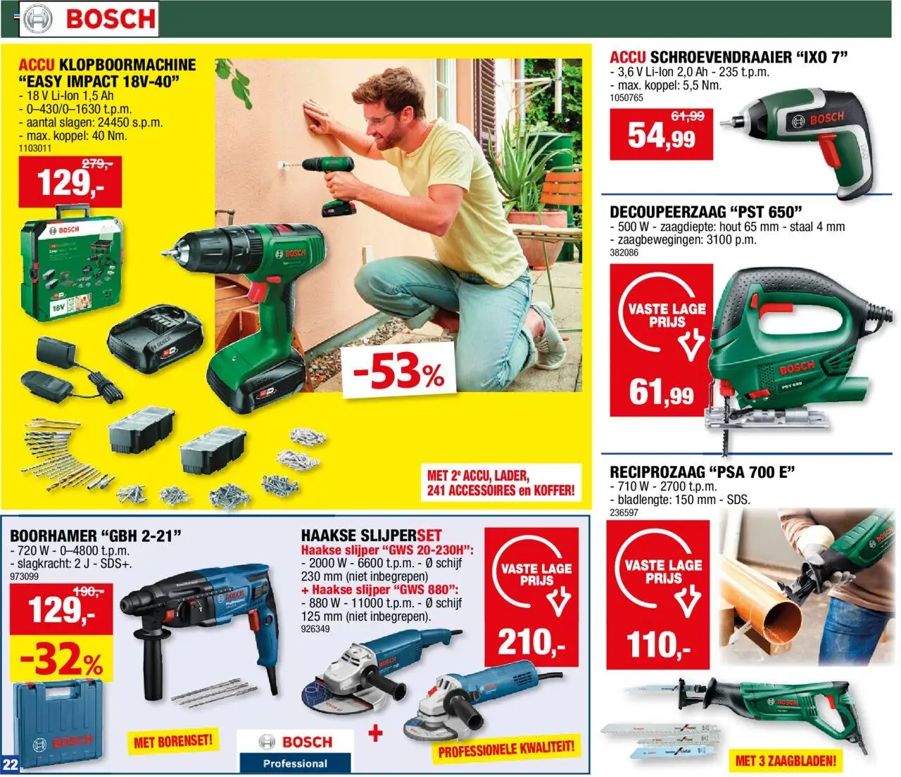 {H1} | Pagina: 22 | Producten: Koffer, Schijf, Slijper, Jeu de go