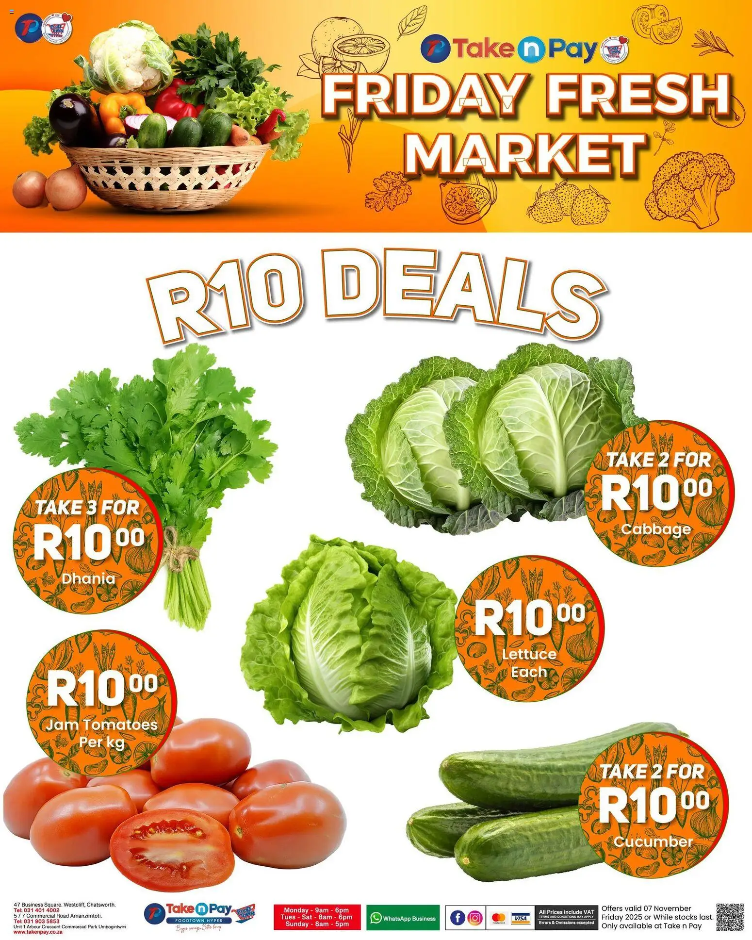 New Take n Pay catalogue – valid from 07.11.2025 | Page: 16 | Products: Jam, Tomatoes, Lettuce