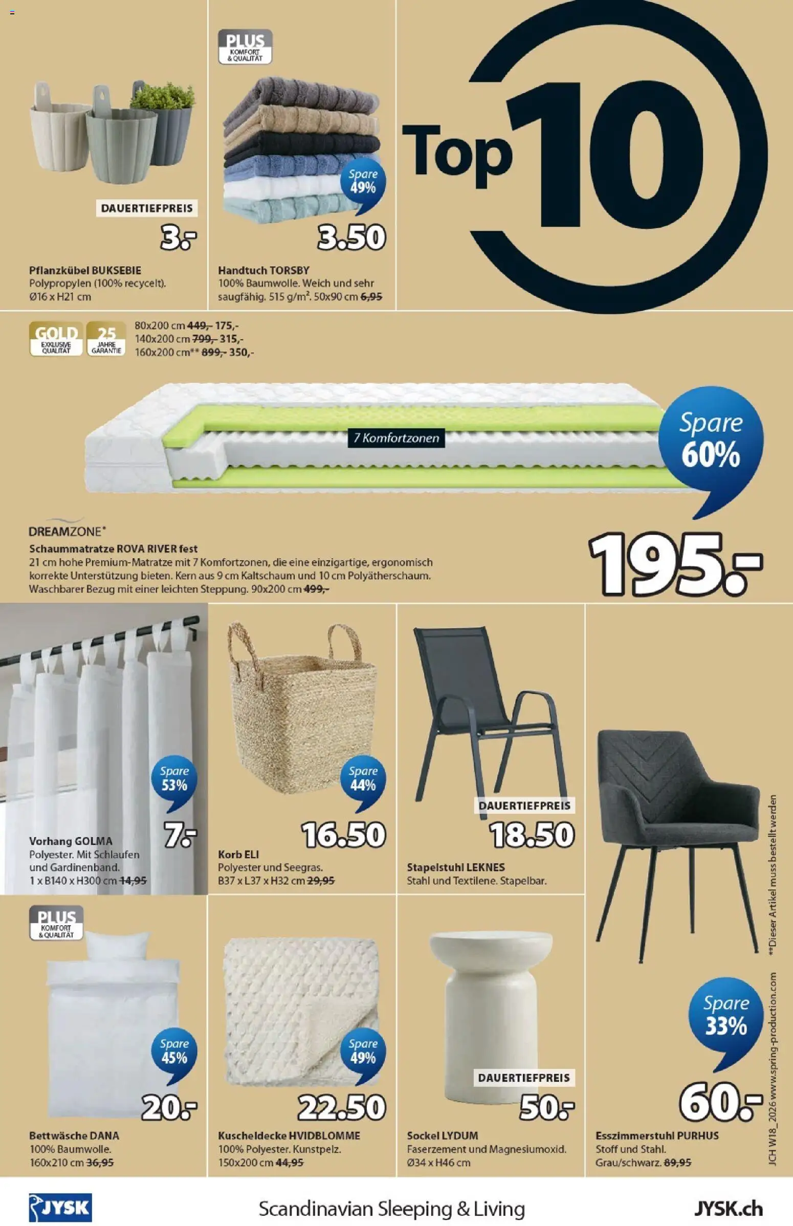 JYSK aktionen – gültig ab 28.04.2026 | Seite: 24 | Produkte: Korb, Top, Bettwäsche, Vorhang