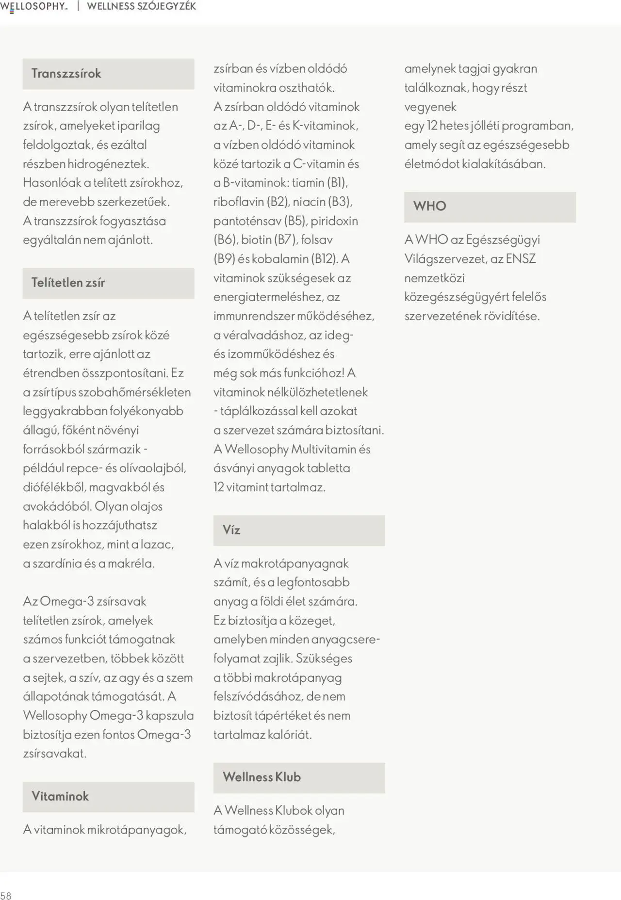 Oriflame akciós ujság - amely érvényes a következő dátumtól: 09.11.2023 | Oldal: 58 | Termékek: Szardínia, Ágy, Multivitamin