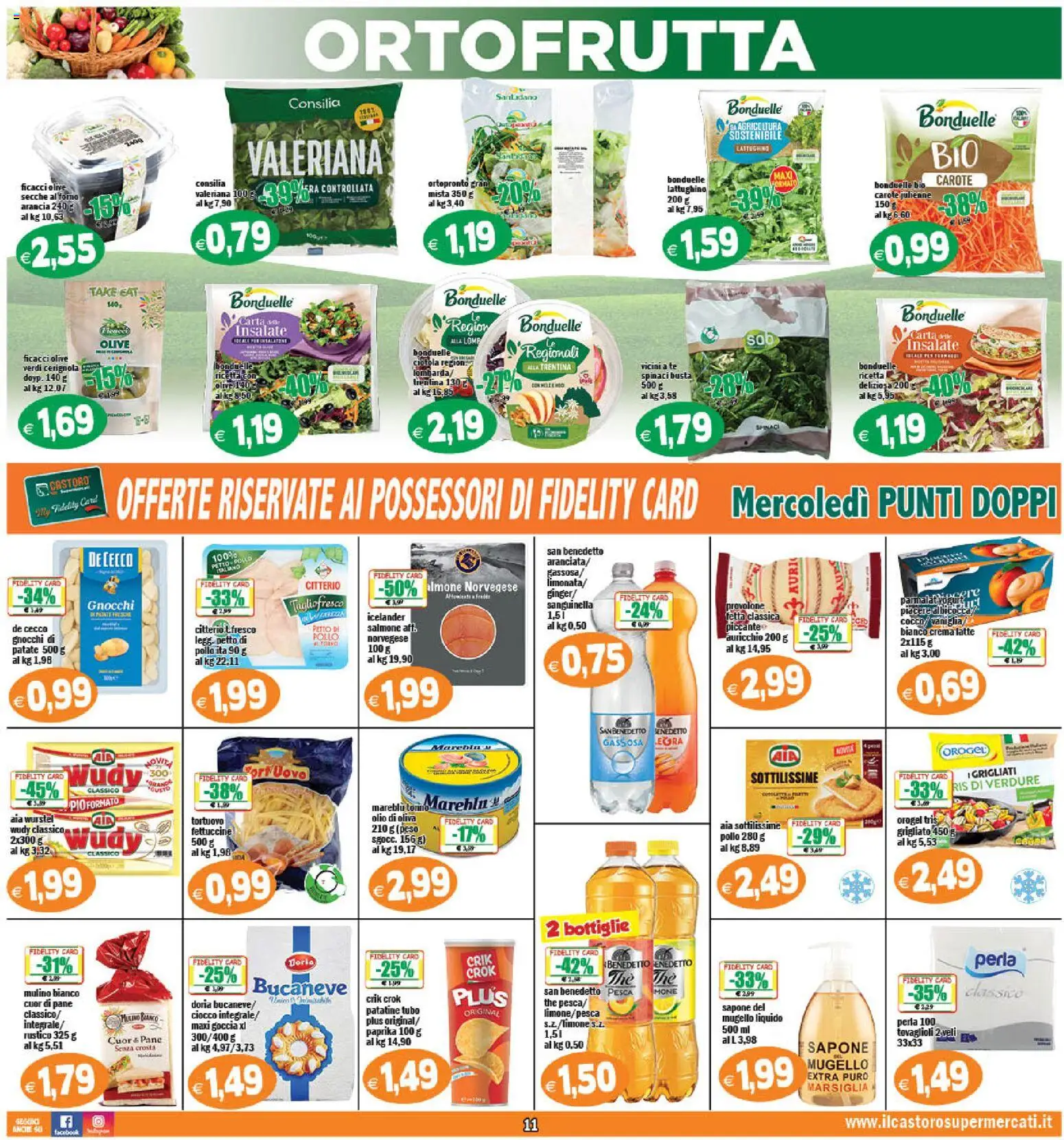 Volantino Il Castoro del 17.03.2026 | Pagina: 11 | Prodotti: Pane, Salmone, Limone, Forno