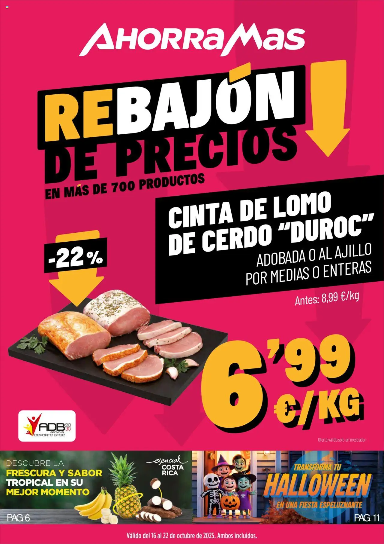 AhorraMas folleto │ válido desde el 16.10.2025 | Página: 1 | Productos: Medias, Cerdo