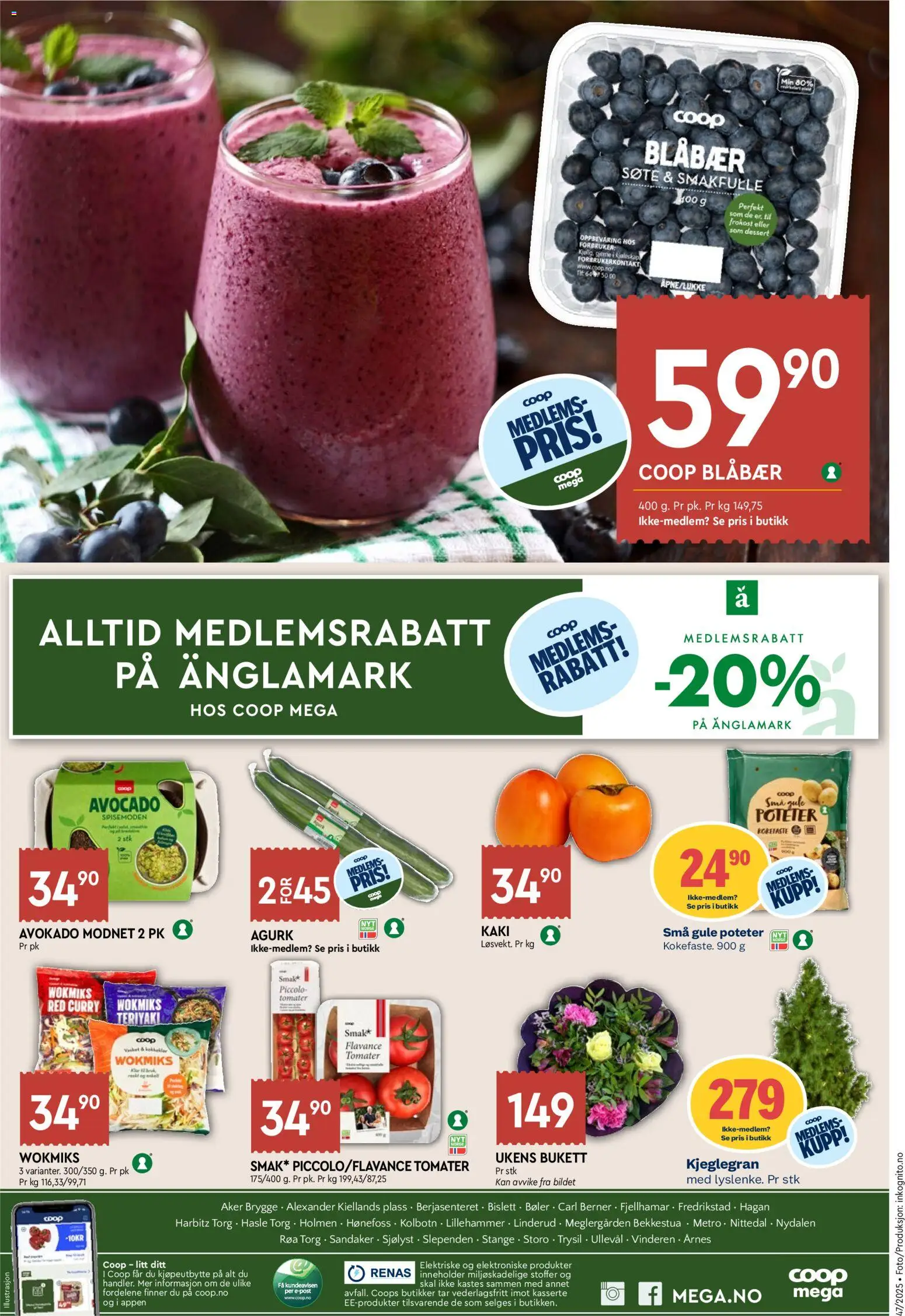 {H1} | Side: 8 | Produkter: Agurk, Avokado, Poteter, Tape