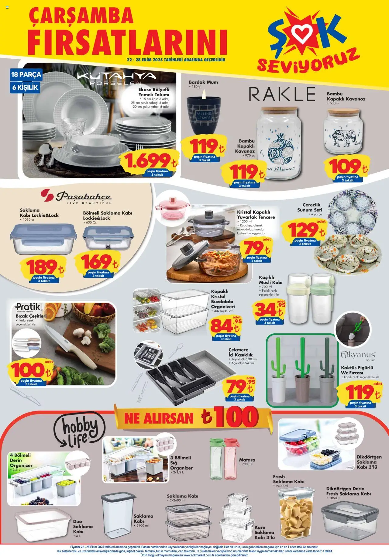 Şok Market Katalog - 22.10.2025 tarihinden itibaren geçerlidir | Sayfa: 4 | Ürünler: Yemek takımı, Zselatin, Bağlayıcı, Buzdolabı