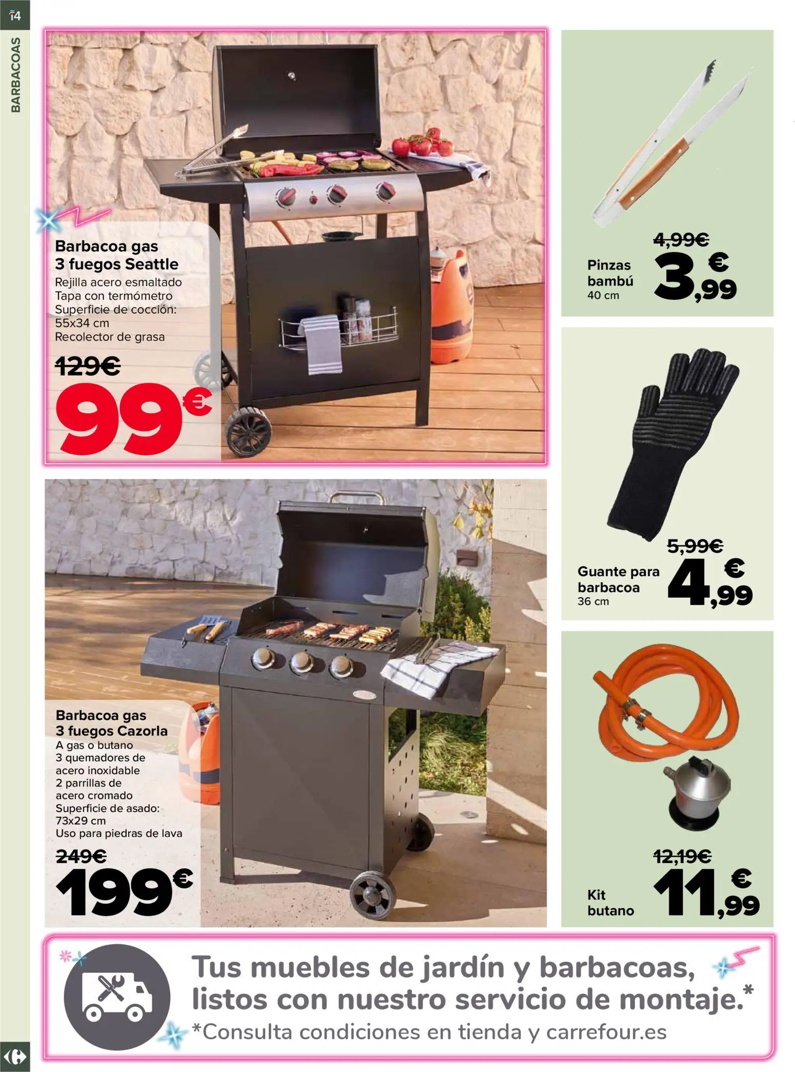 Carrefour Jardin │ válido desde el 19.02.2026 | Página: 14 | Productos: Muebles, Barbacoa, Termómetro, Muebles de jardín