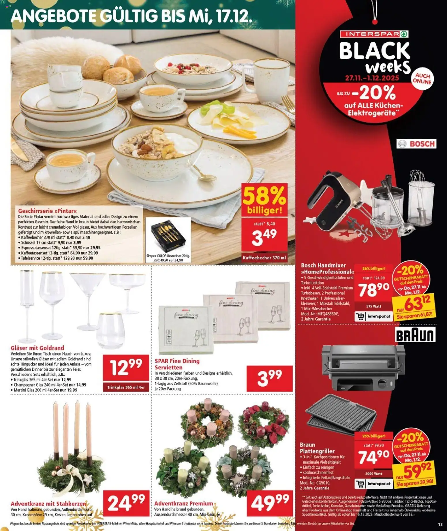 Interspar Flugblatt - Burgenland Nord gültig ab 27.11.2025 | Seite: 14 | Produkte: Tisch