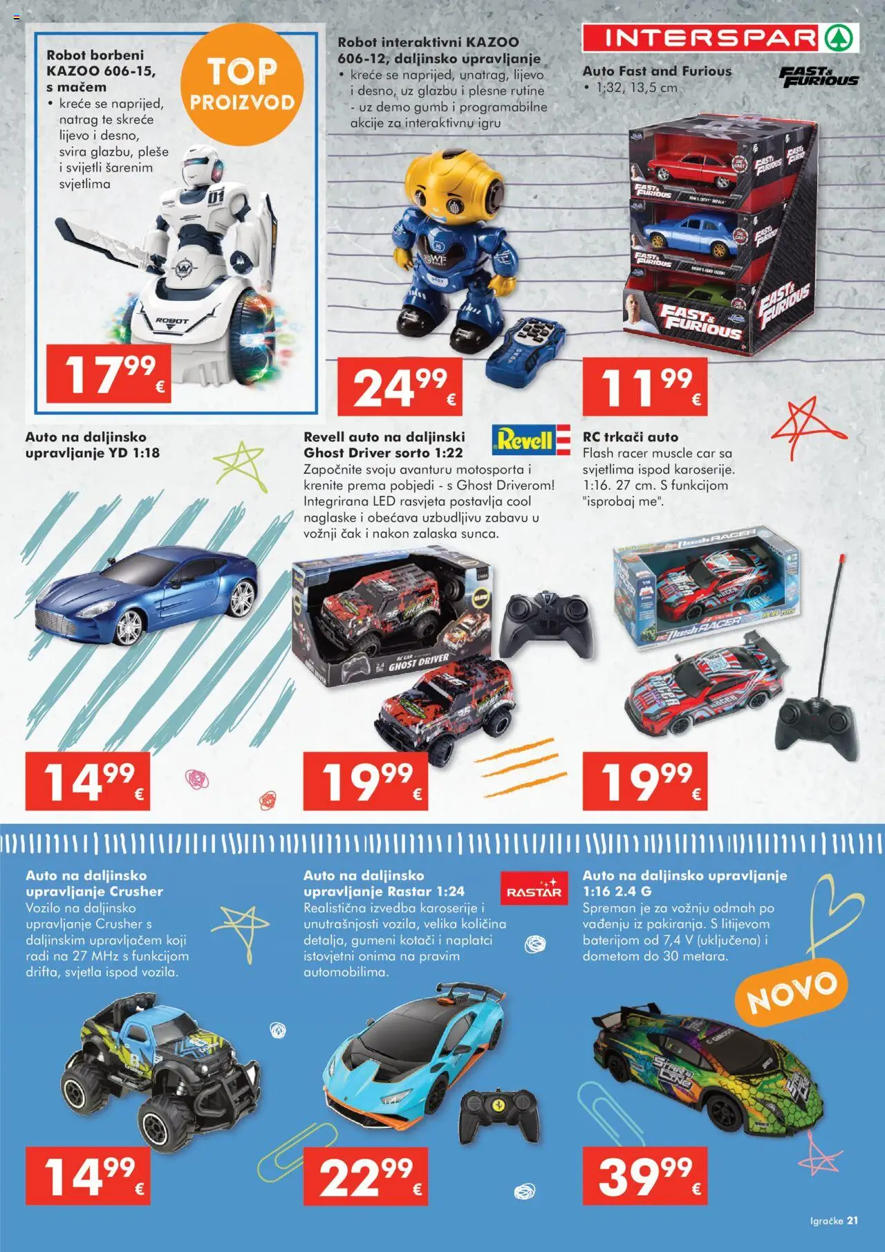 Interspar katalog | vrijedi od 22.10.2025 | Stranica: 21 | Proizvodi: Robot, Rasvjeta, Pasta