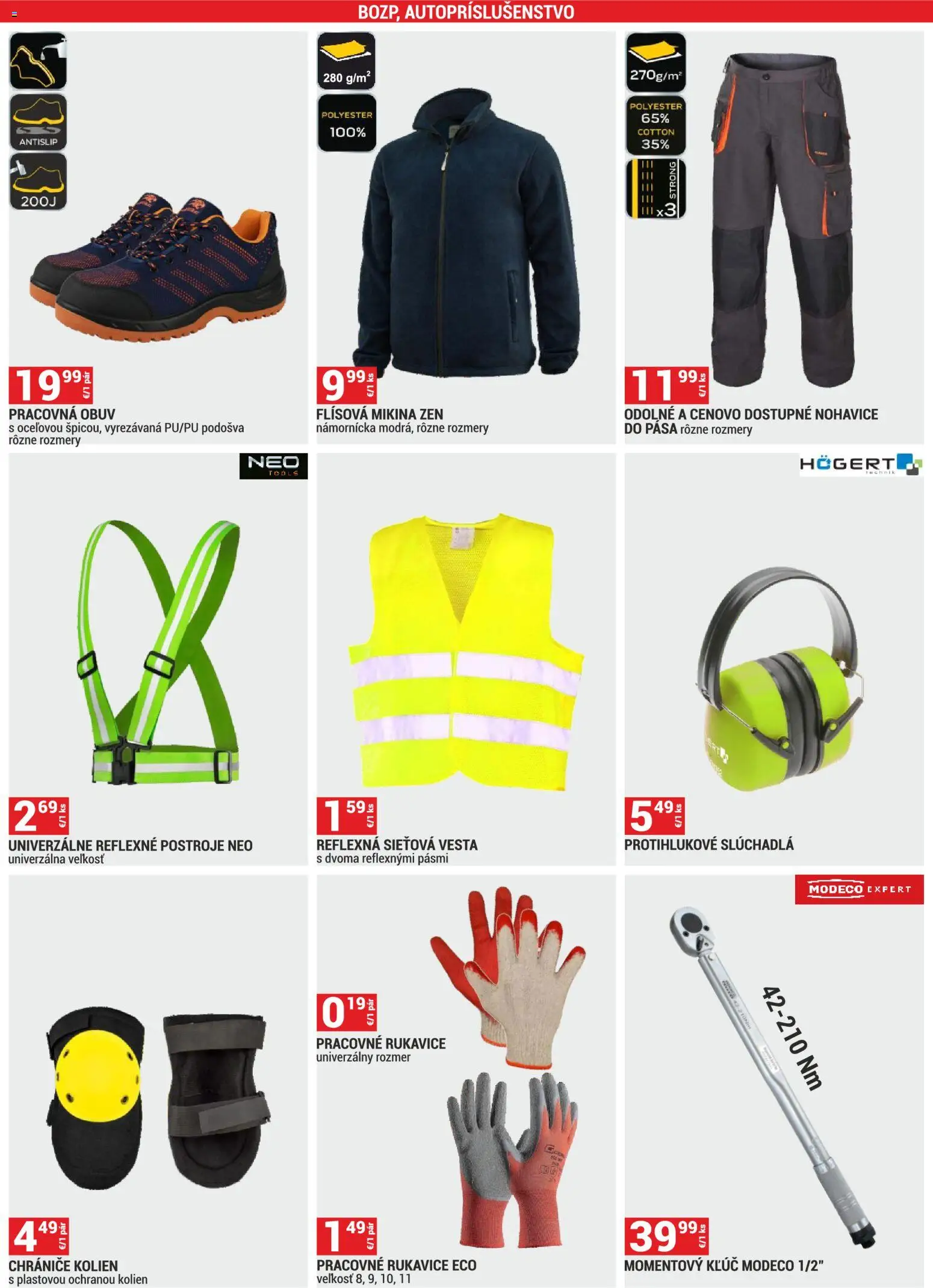 Nové Merkury Market akcie – leták je platný od 01.03.2026 | Strana: 17 | Produkty: Slúchadlá, Vesta, Nohavice, Rukavice