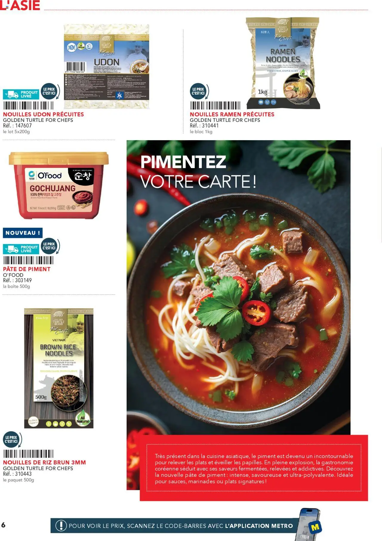  | Page: 6 | Produits: Piment, Nouilles ramen, Riz, Livre