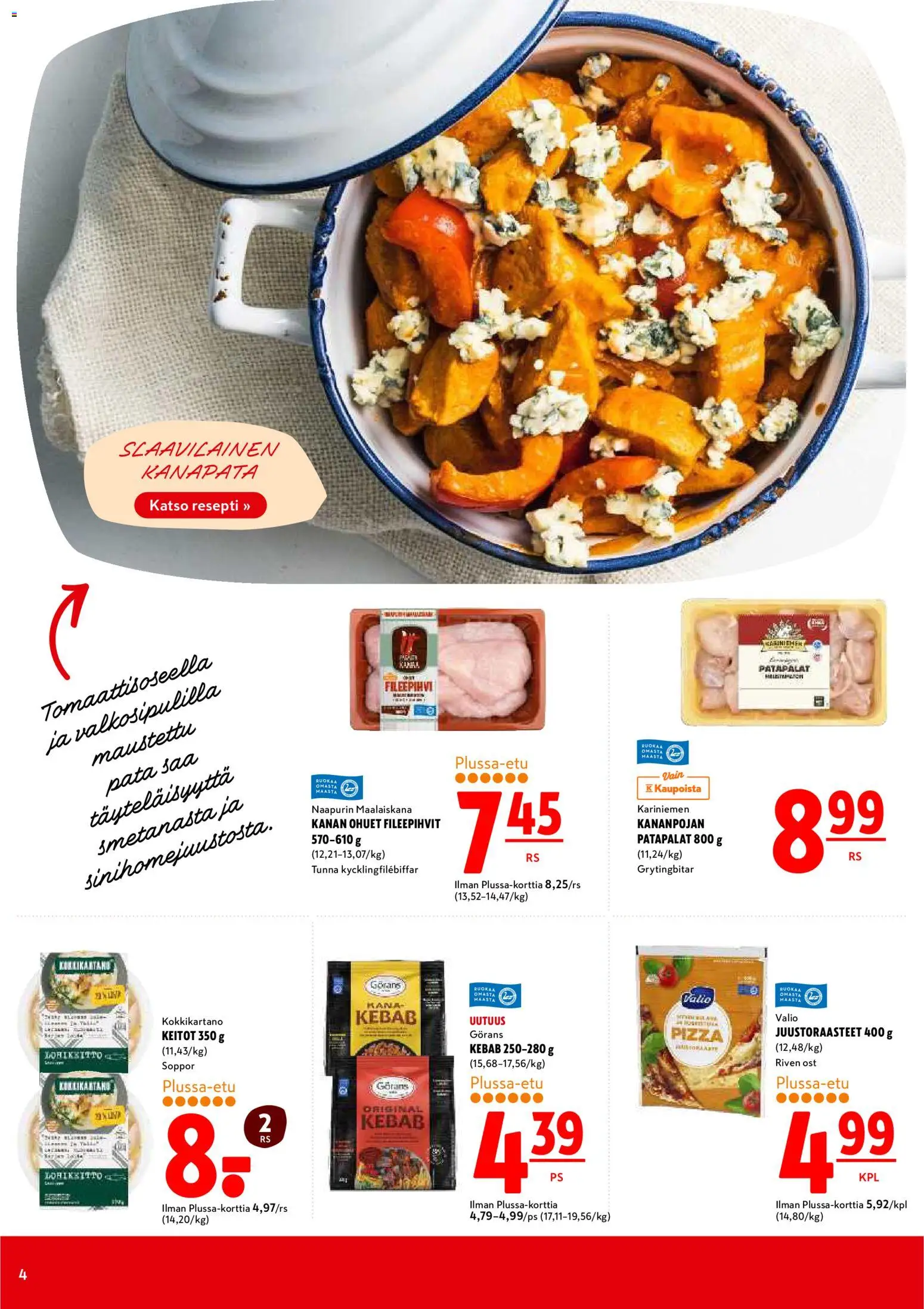 K-Citymarket tarjoukset – voimassa 29.11.2026 alkaen | Sivu: 4 | Tuotteet: Pizza