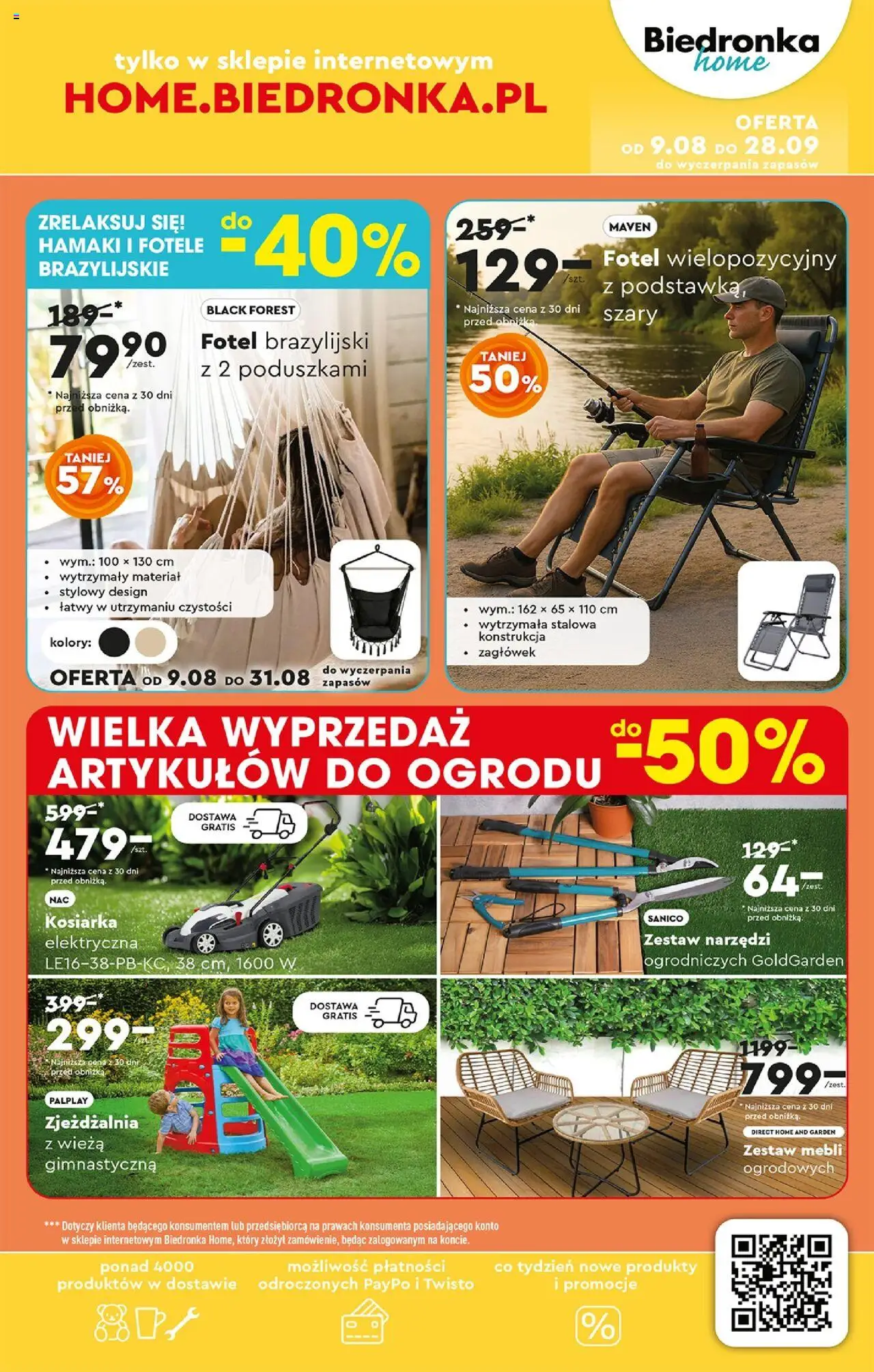 Biedronka gazetka - Home od 09.08.2025 | Strona: 5 | Produkty: Zestaw narzędzi, Kosiarka, Fotel