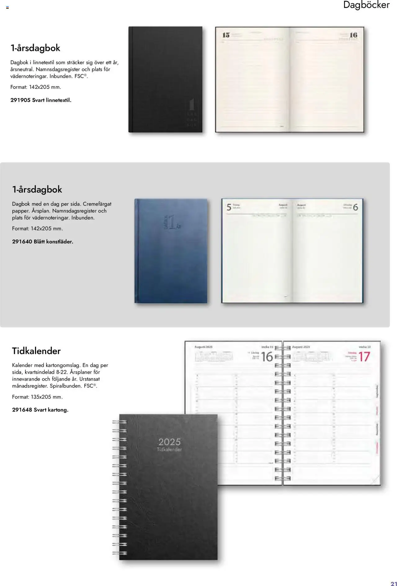 Lyreco reklamblad aktuell från 27.08.2024 | Sida: 21 | Produkter: Kalender