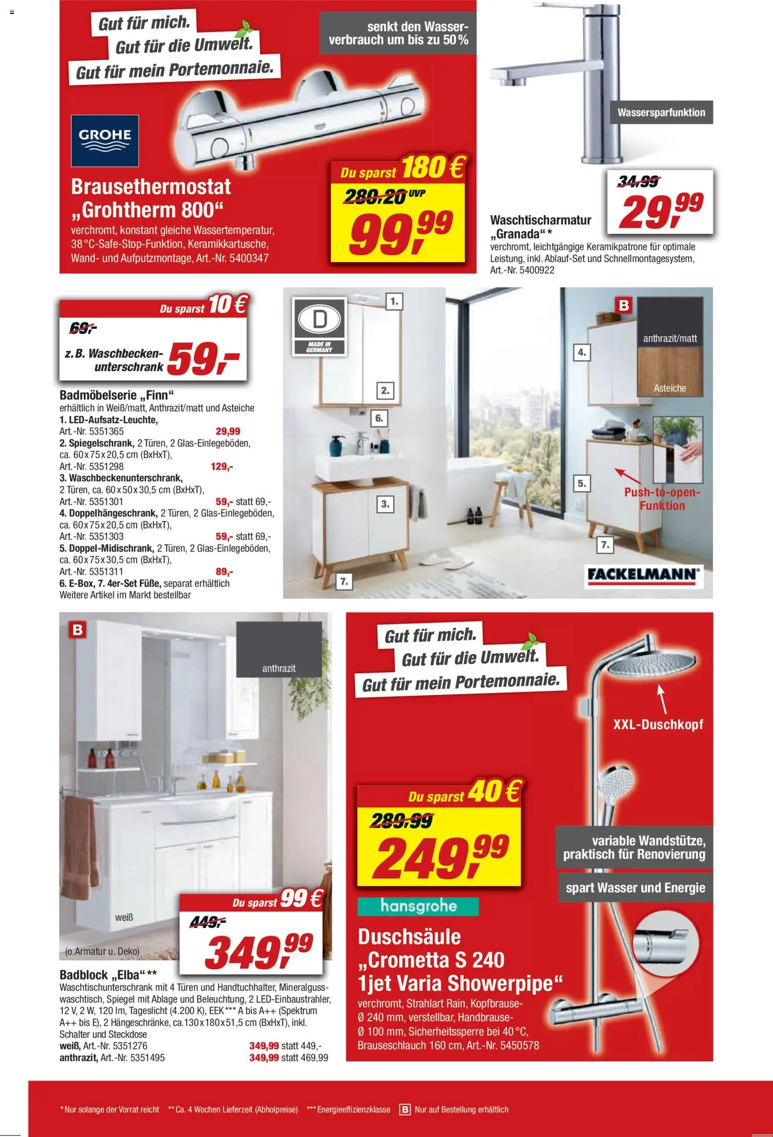 Toom Baumarkt Prospekt 	 – gültig ab 03.04.2026 | Seite: 20 | Produkte: Steckdose, Waschbecken, Spiegel, Unterschrank